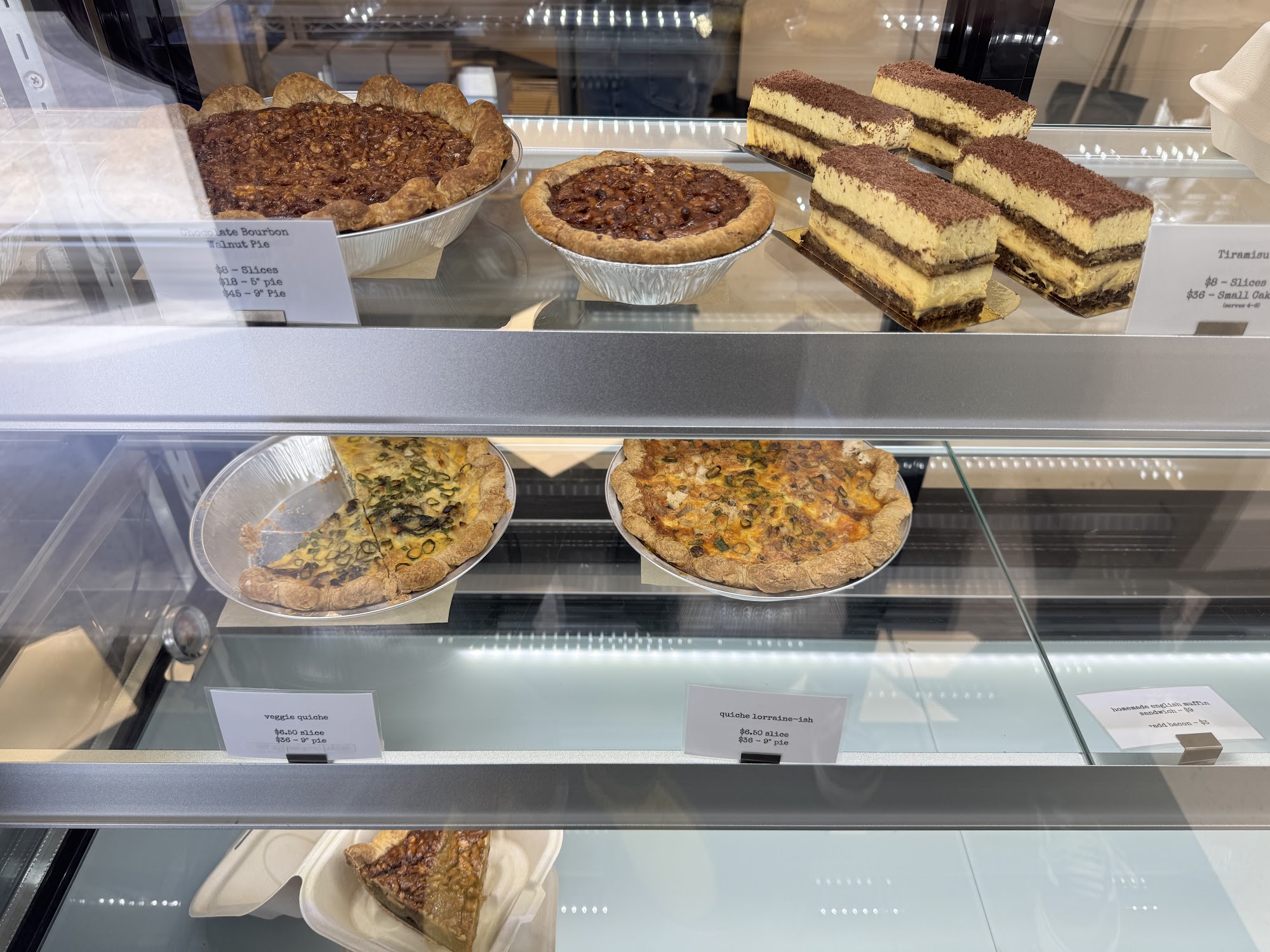 Pinkerton's Bakery Menu