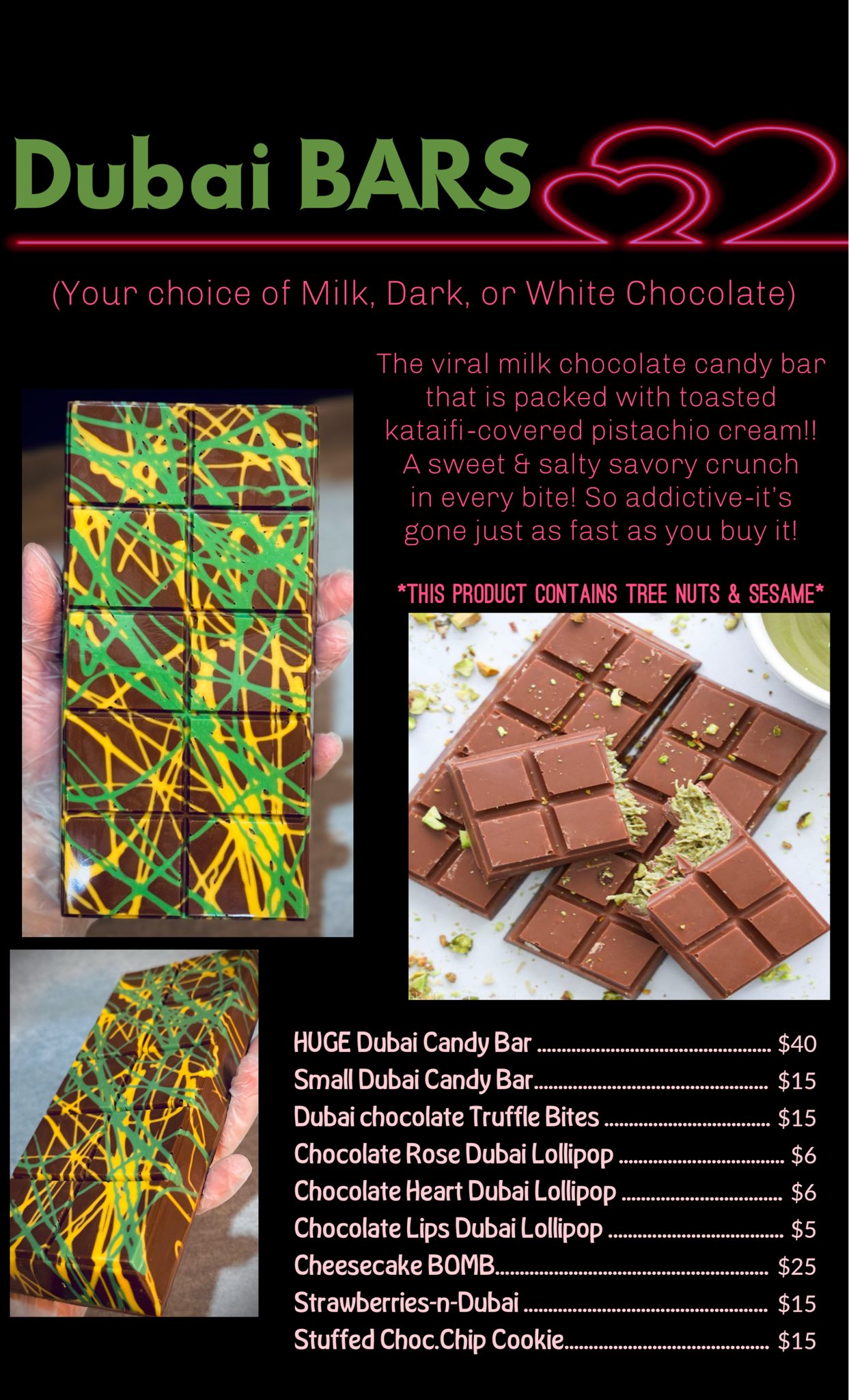 Just Desserts by Aimee Menu