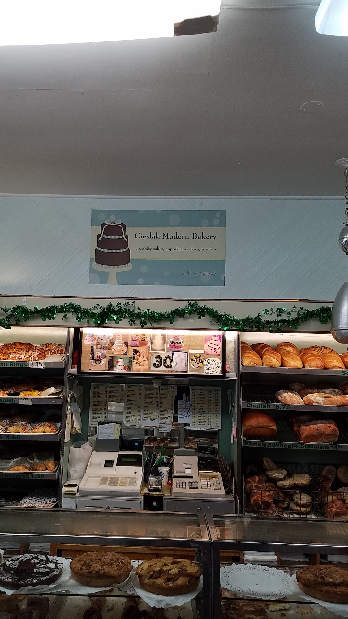 Cieslaks Modern Bakery Menu