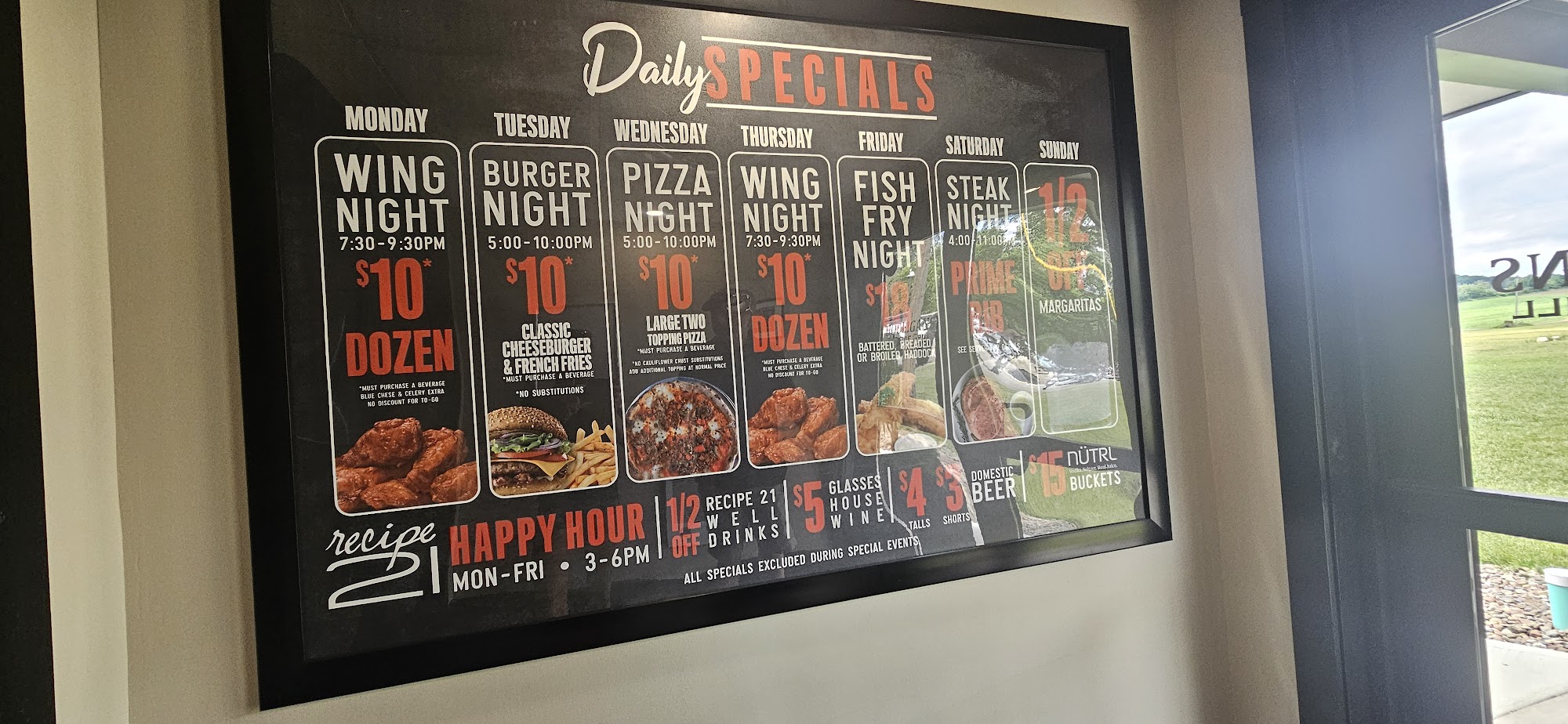 Hooligans Eastside Grill Menu