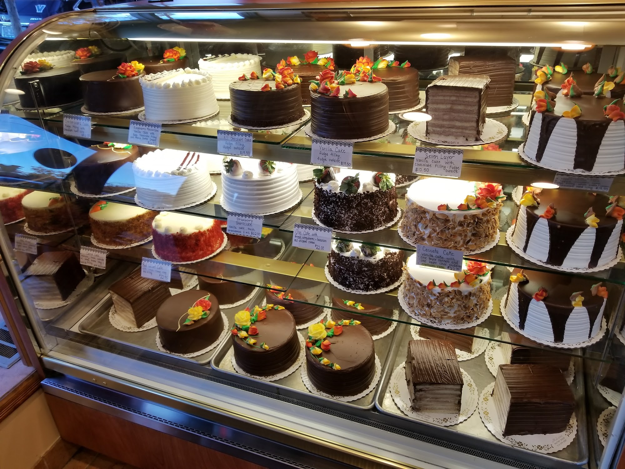 Malverne Pastry Shop Menu