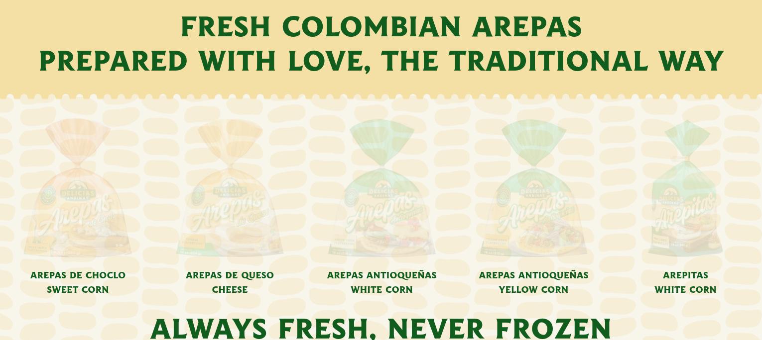 Delicias Andinas Inc Menu