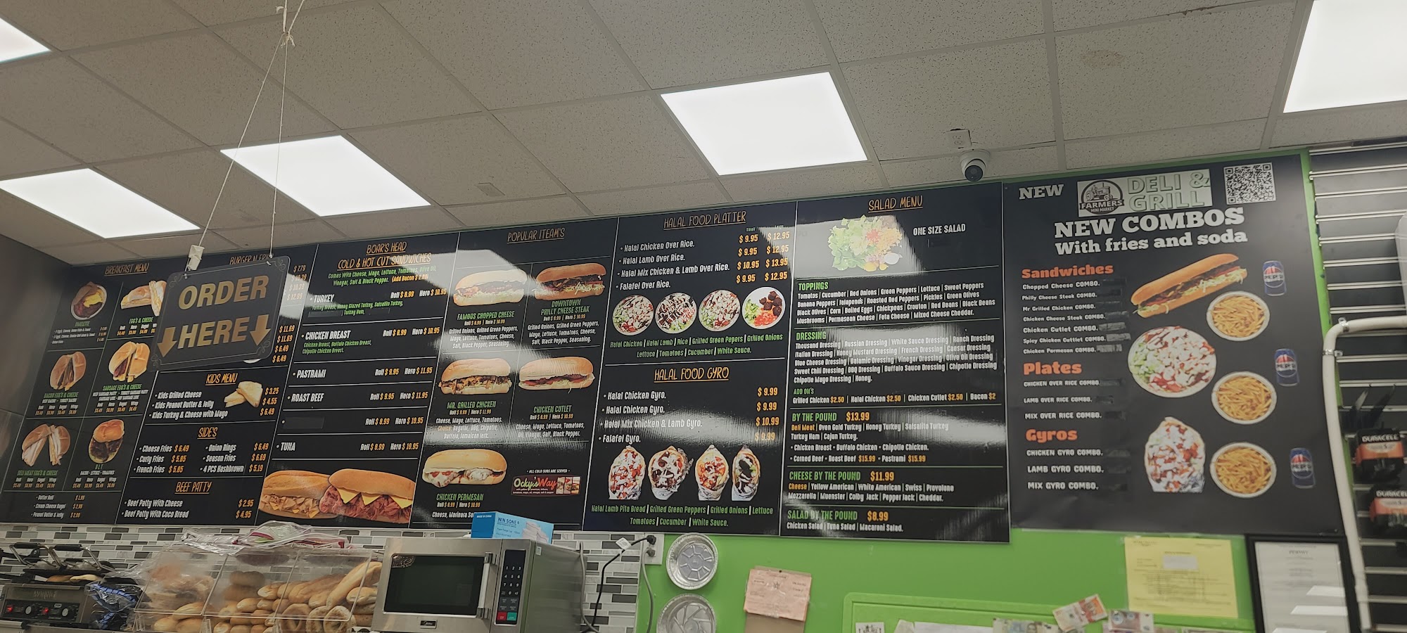 Farmers Deli & Grill Menu