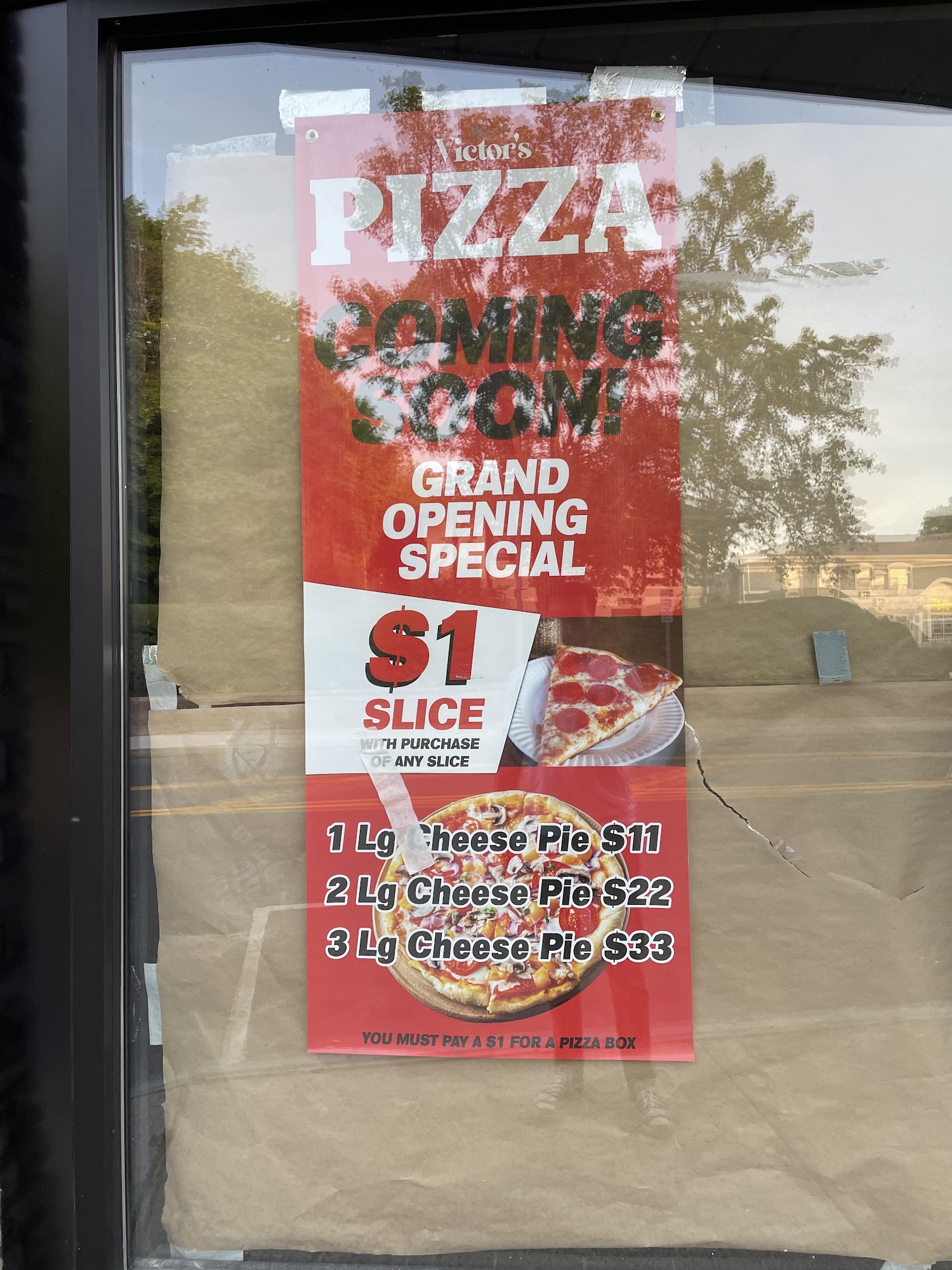 Victor’s Pizza Menu