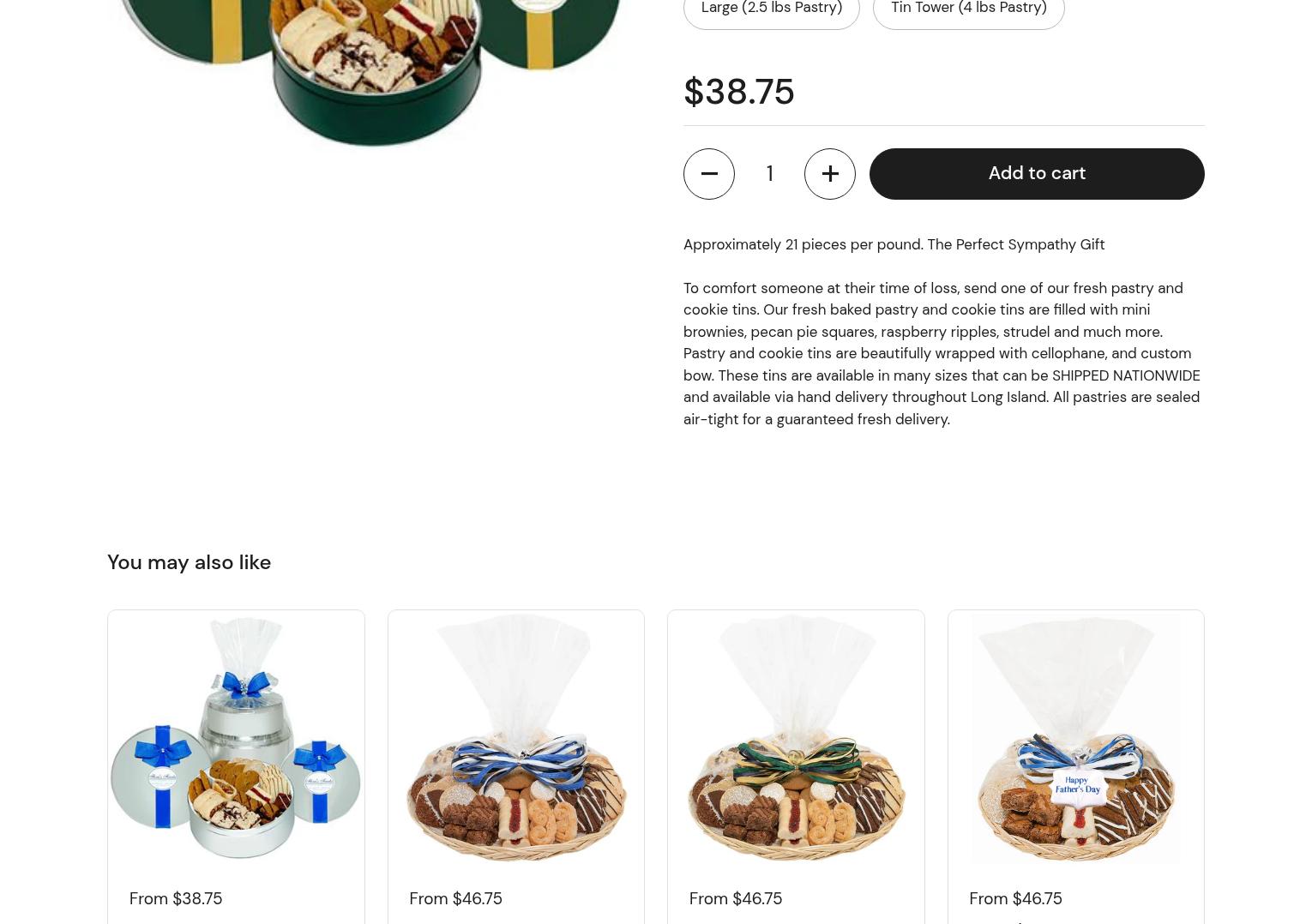 Florie's Finales Menu