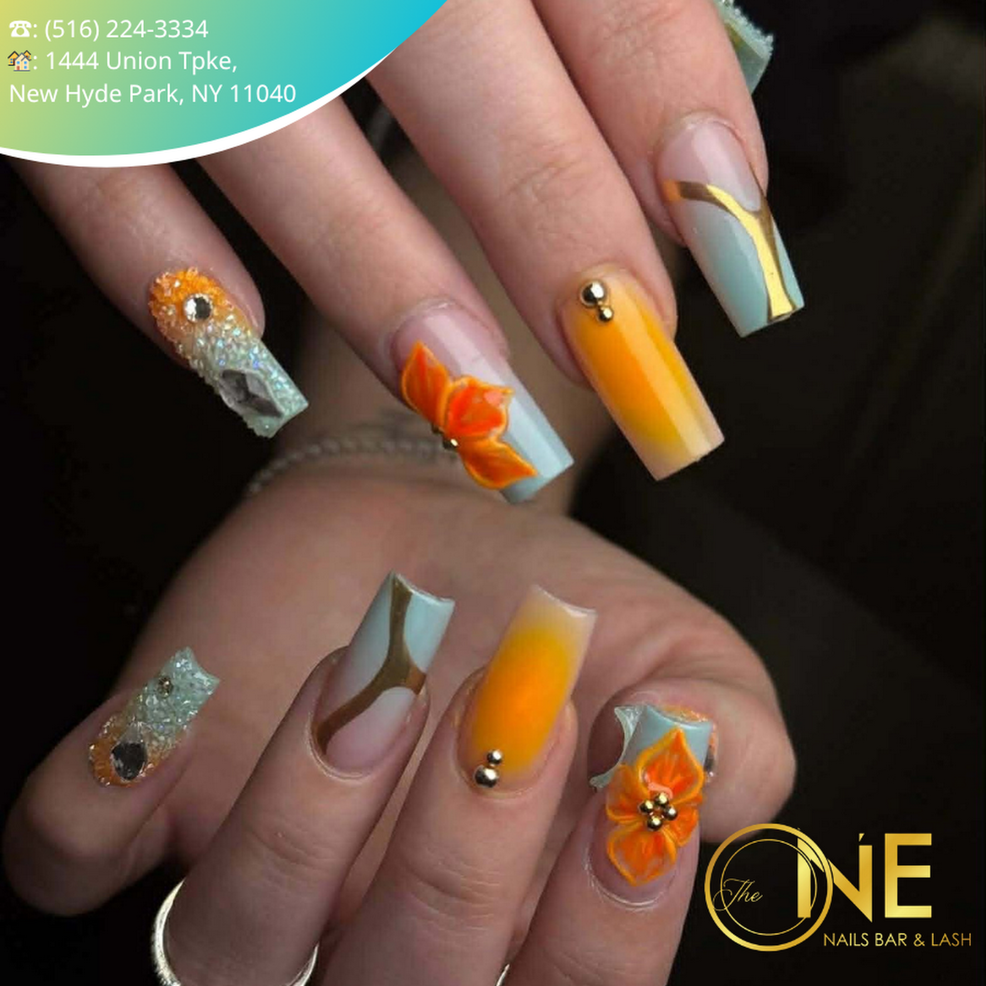 The One Nail Bar & Lash 1444 Union Tpke, New Hyde Park New York 11040