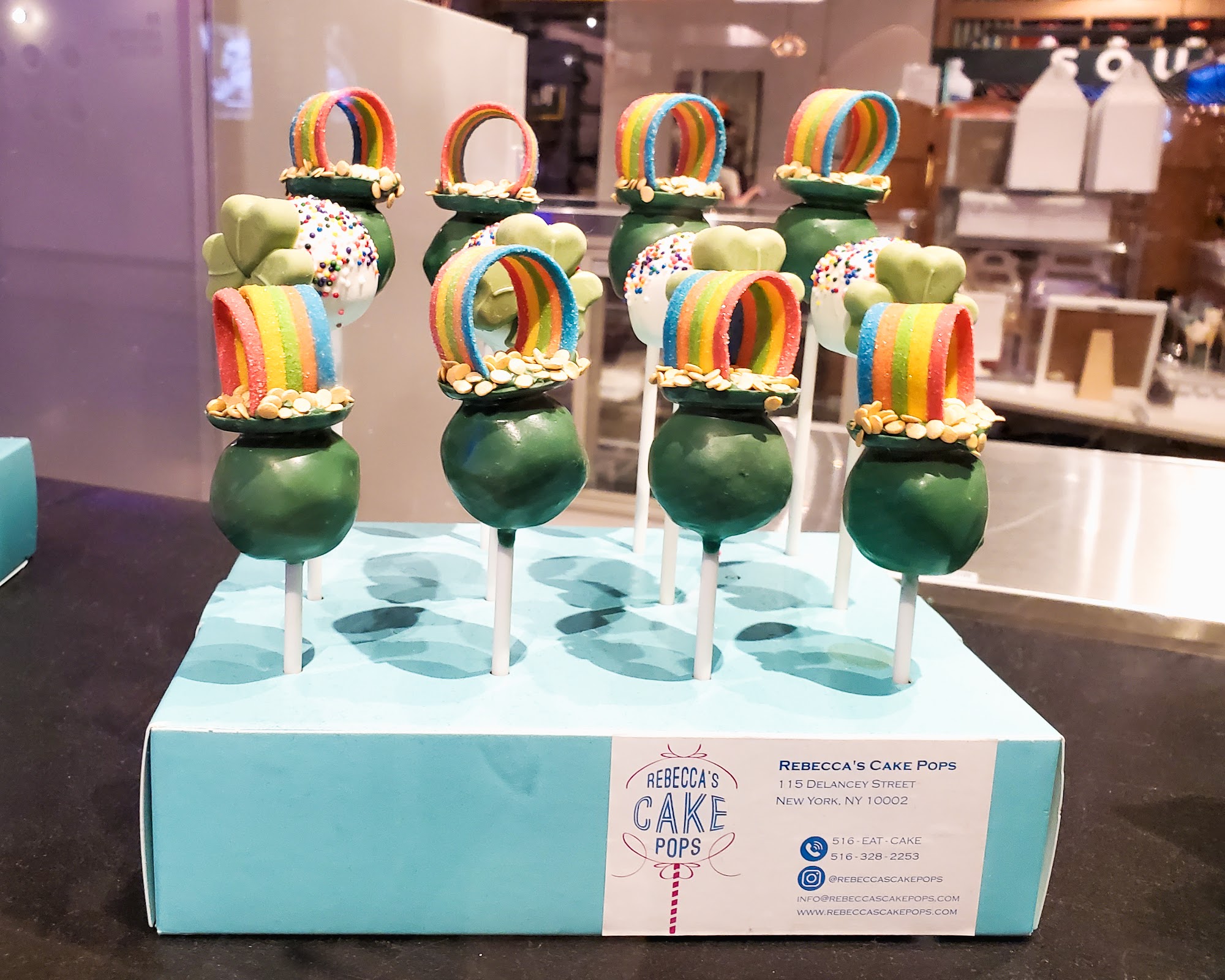 Rebecca's cake pops Menu