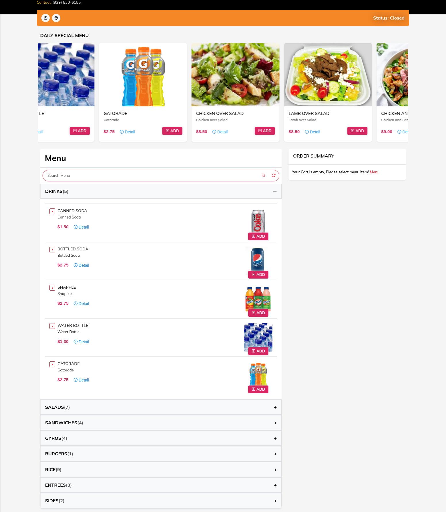 PERFECT HALAL FOOD Menu