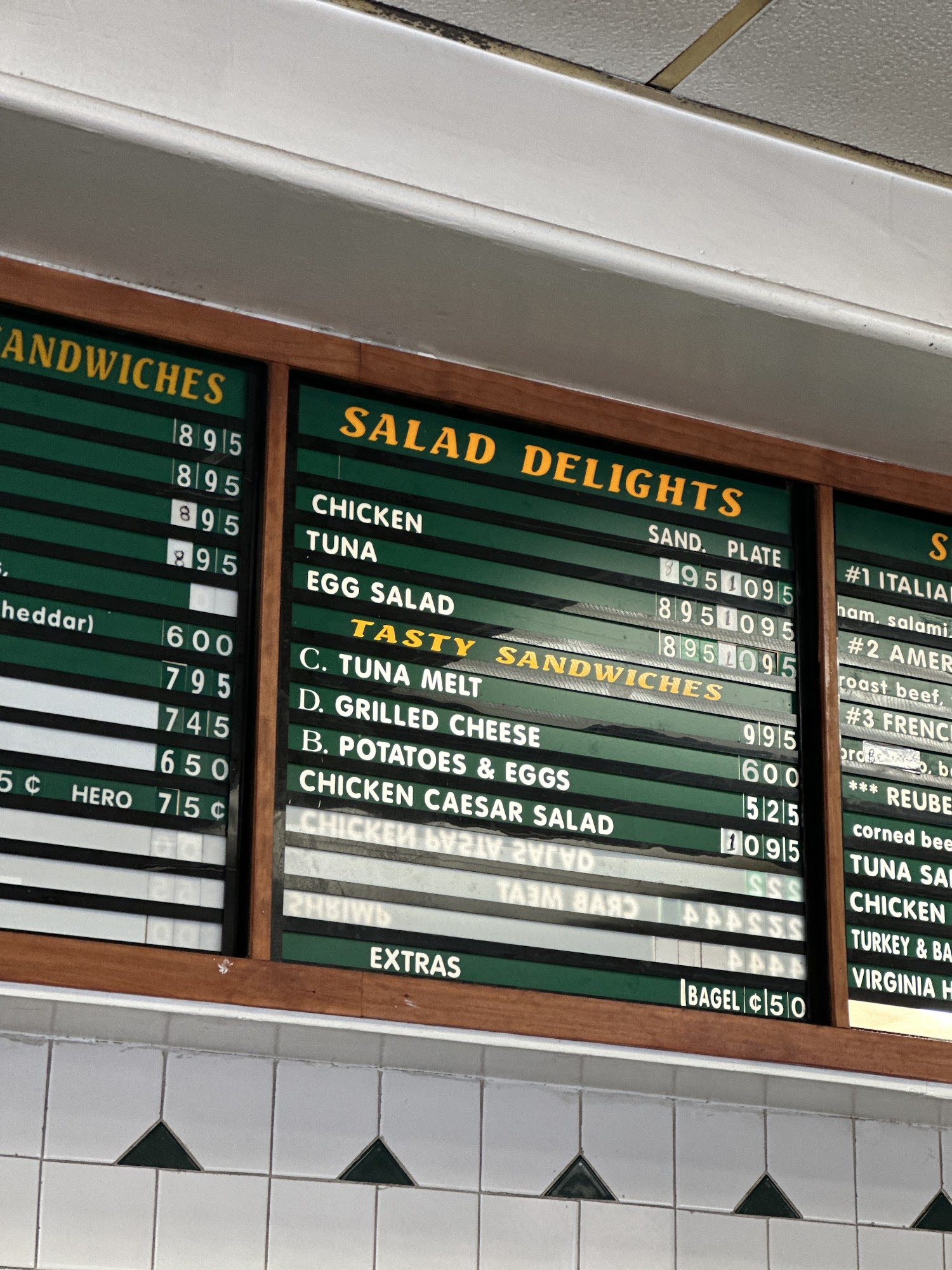 Tribeca Park Cafe Menu