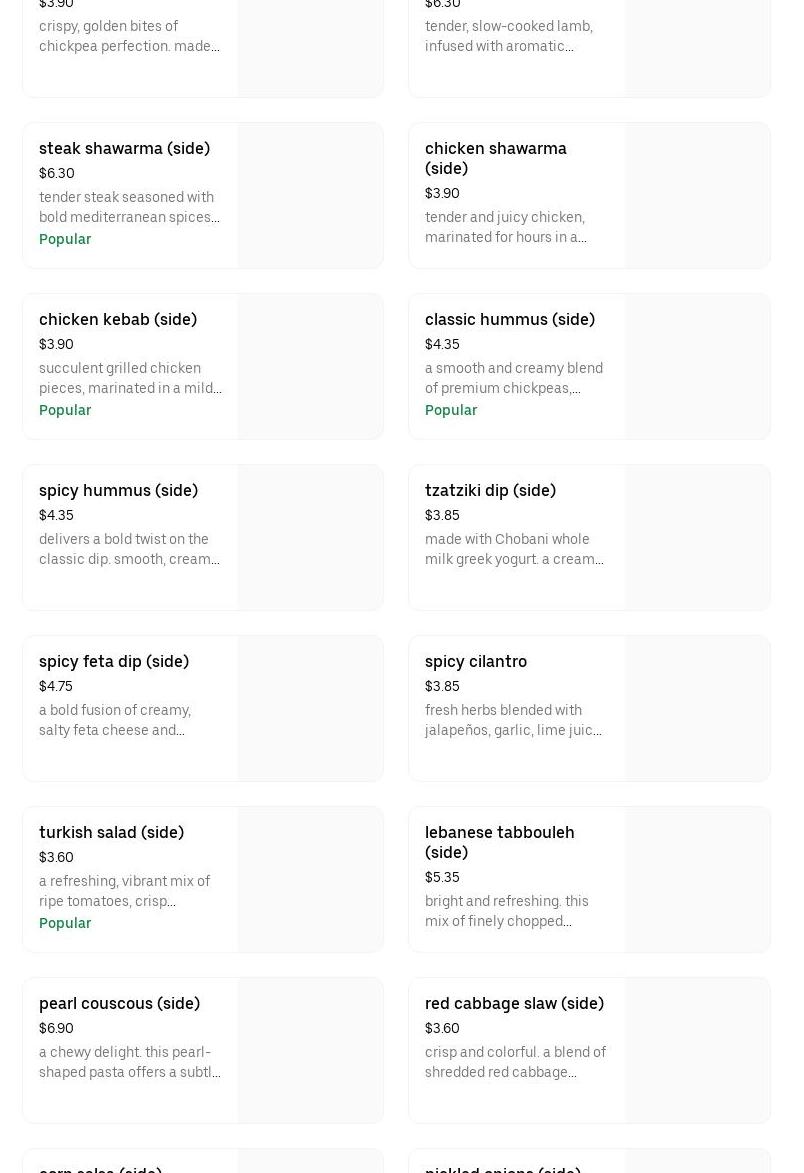 mezeh Menu