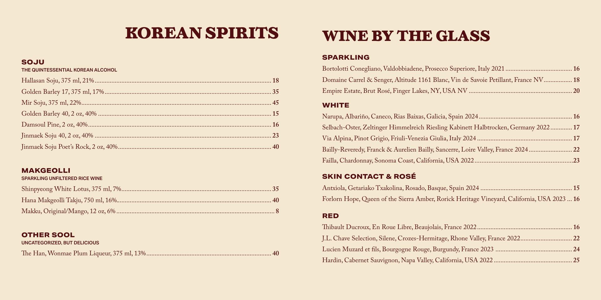 Golden HOF Menu