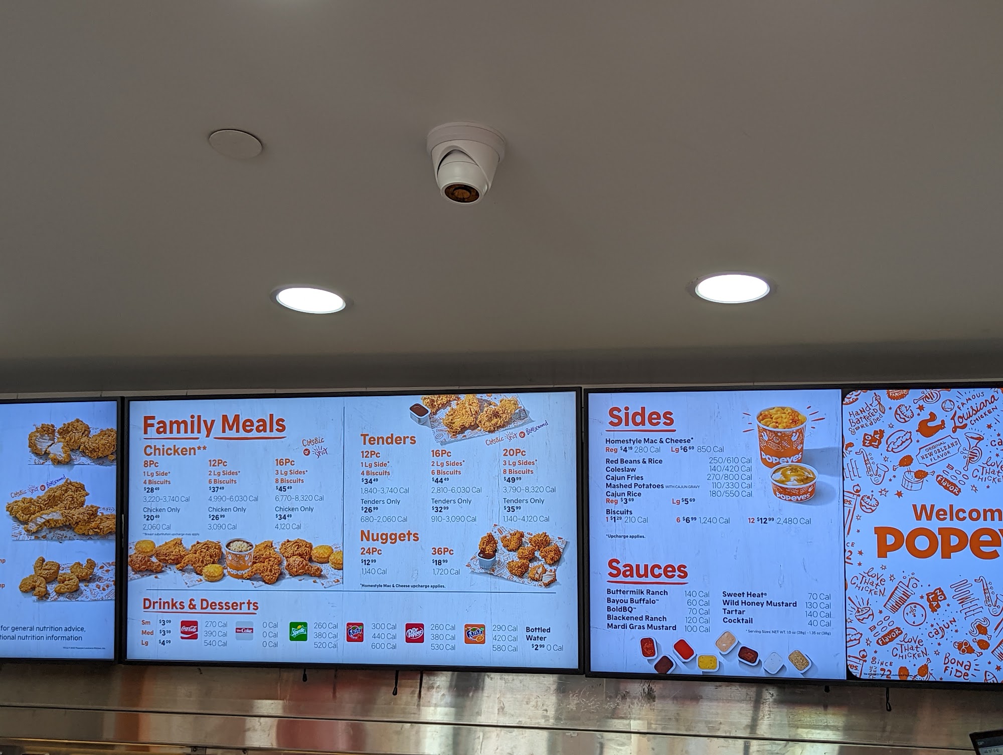 Popeyes Louisiana Kitchen Menu
