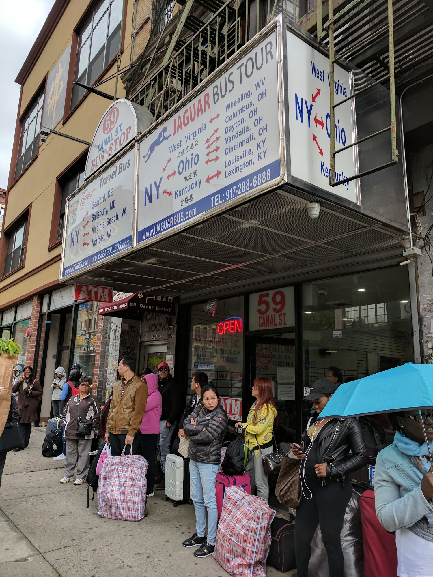 Jaguar Bus / Bus2NYC / SkyHorseBus - Pickup 59 Canal St, New York