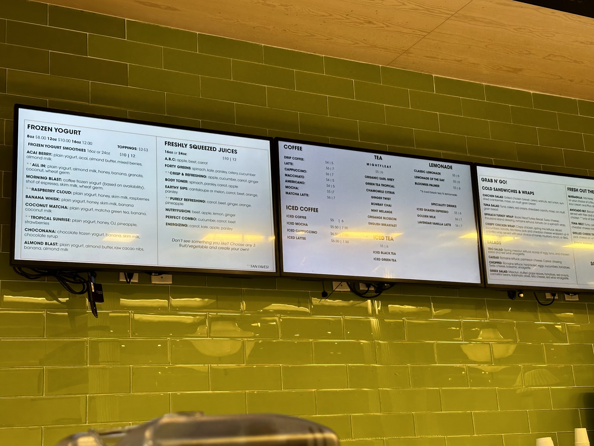 Forty Carrots Menu