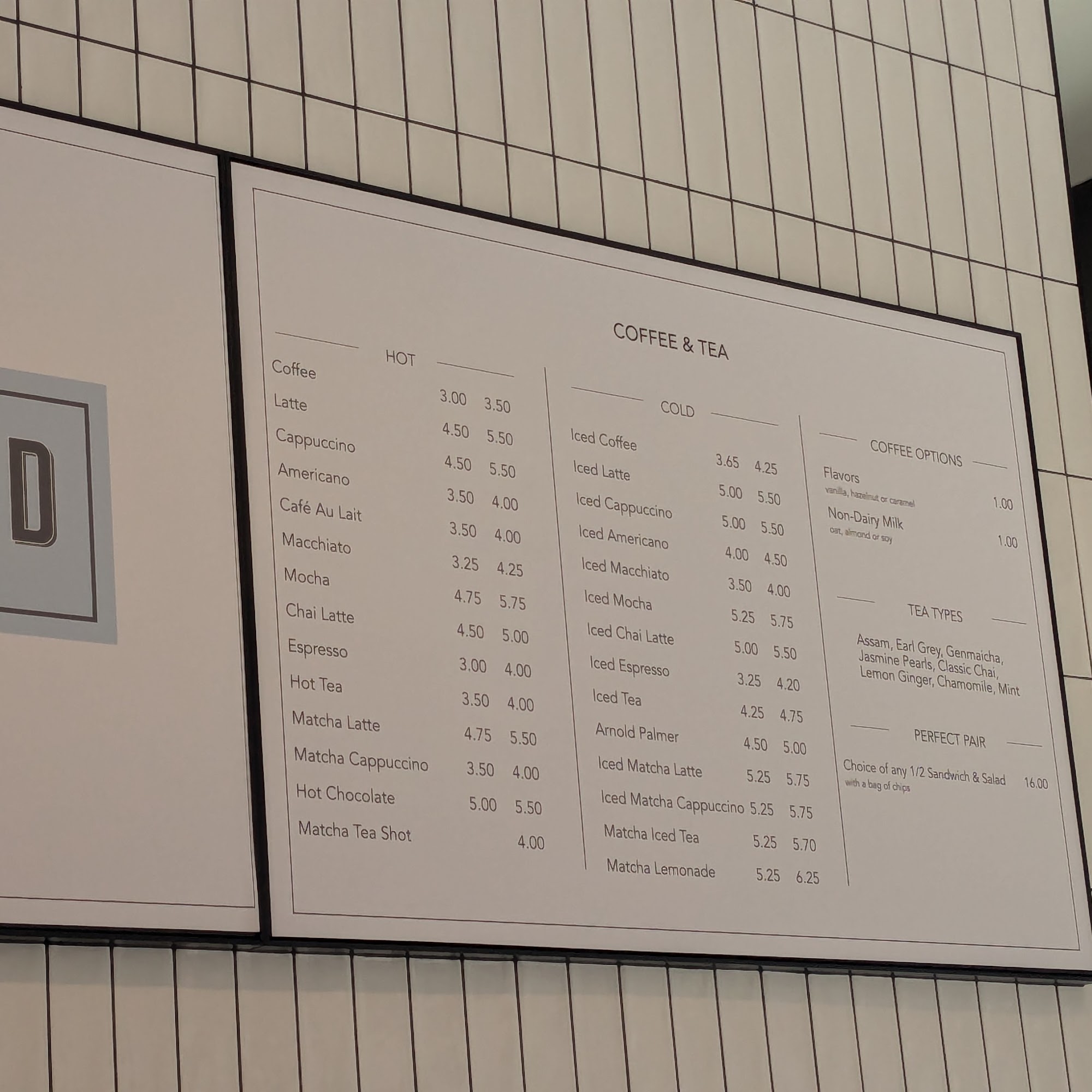 919 Cafe by db Menu