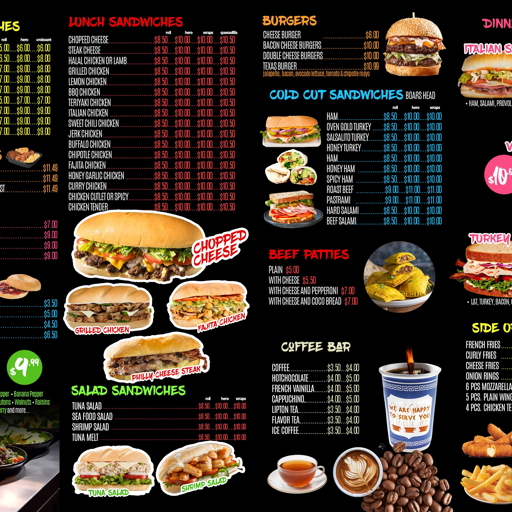 Chop Cheese Deli 4 Menu