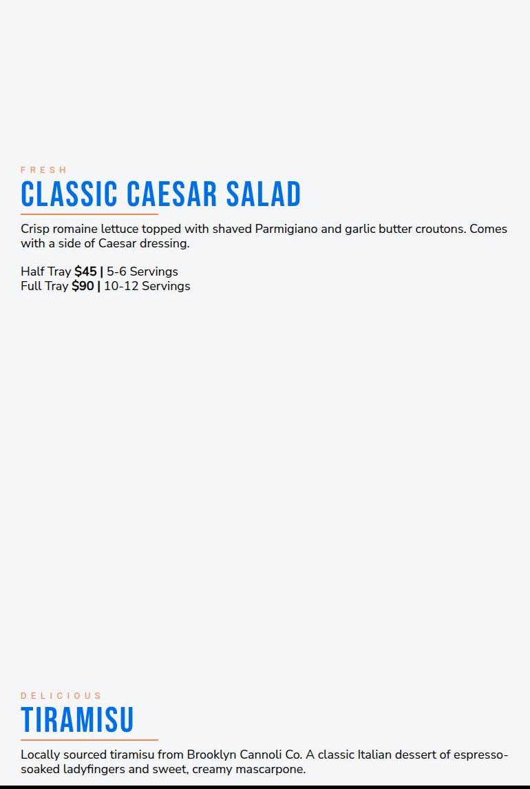 Gnocchi on 9th Menu