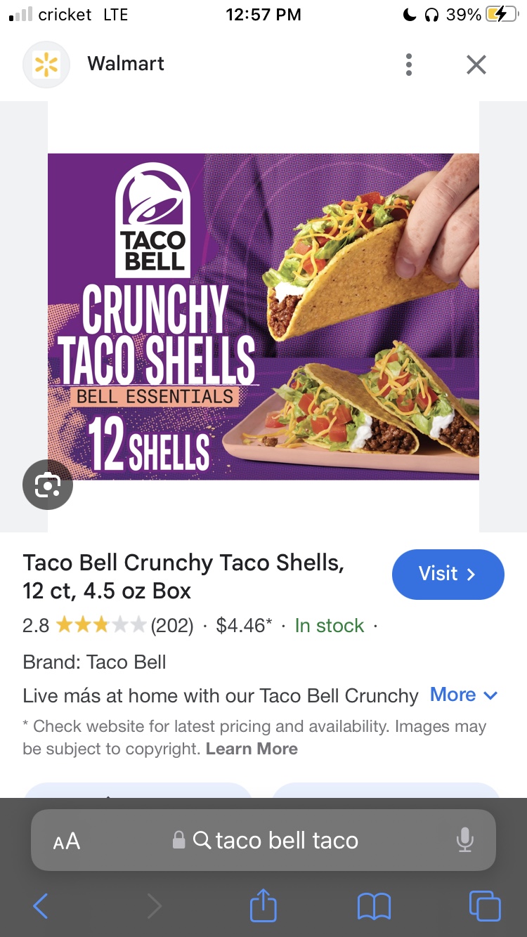 Taco Bell Menu