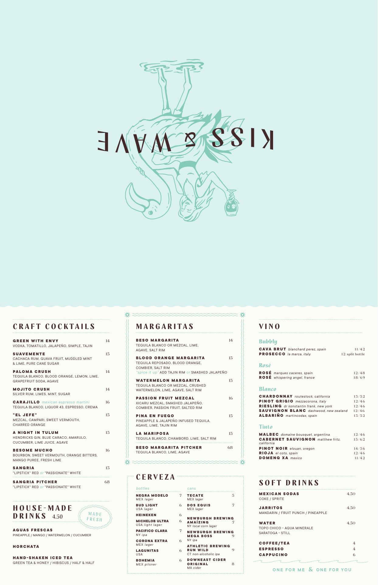 Beso Taco Bar Menu