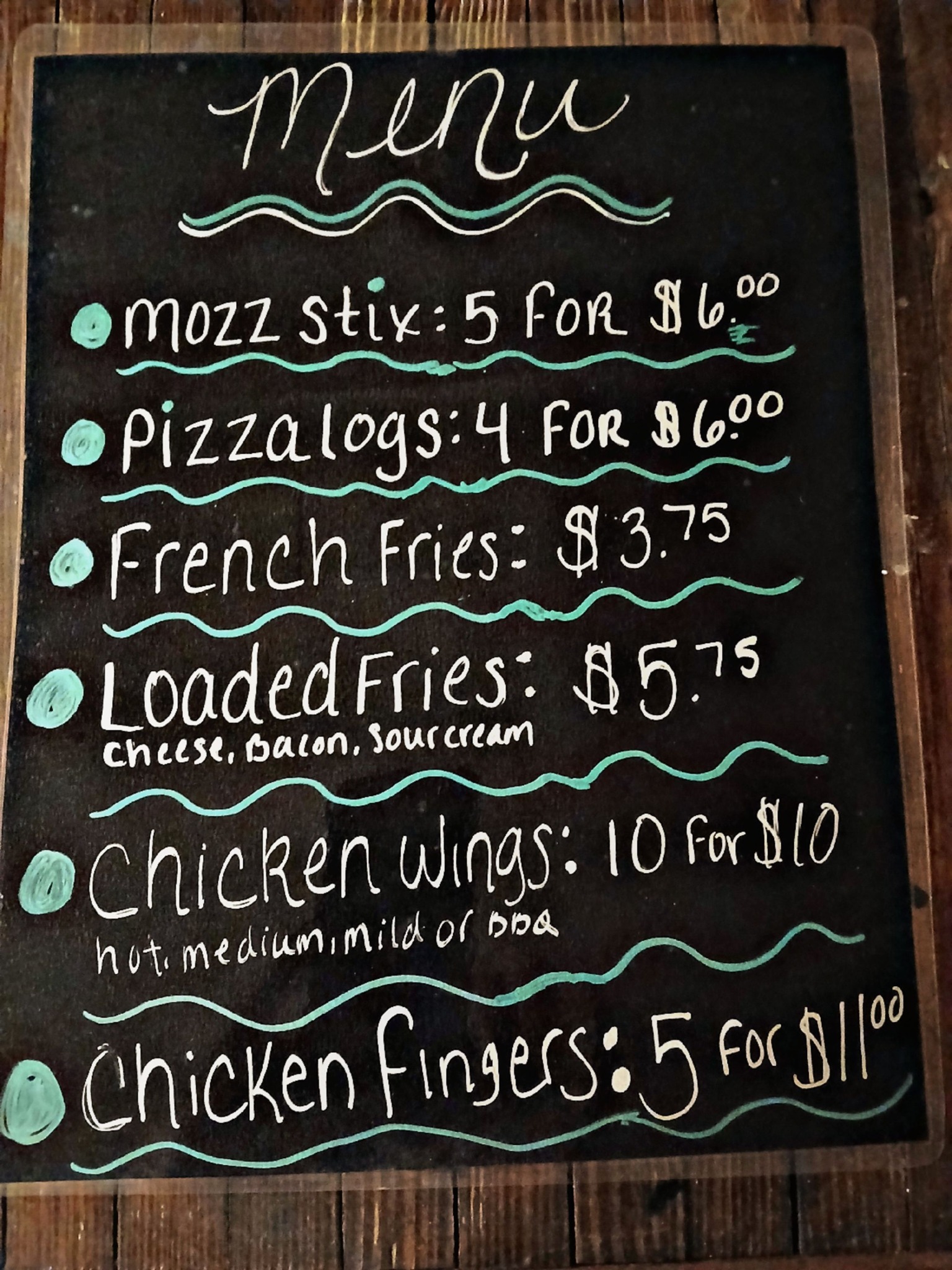 Poppy's Playground Menu