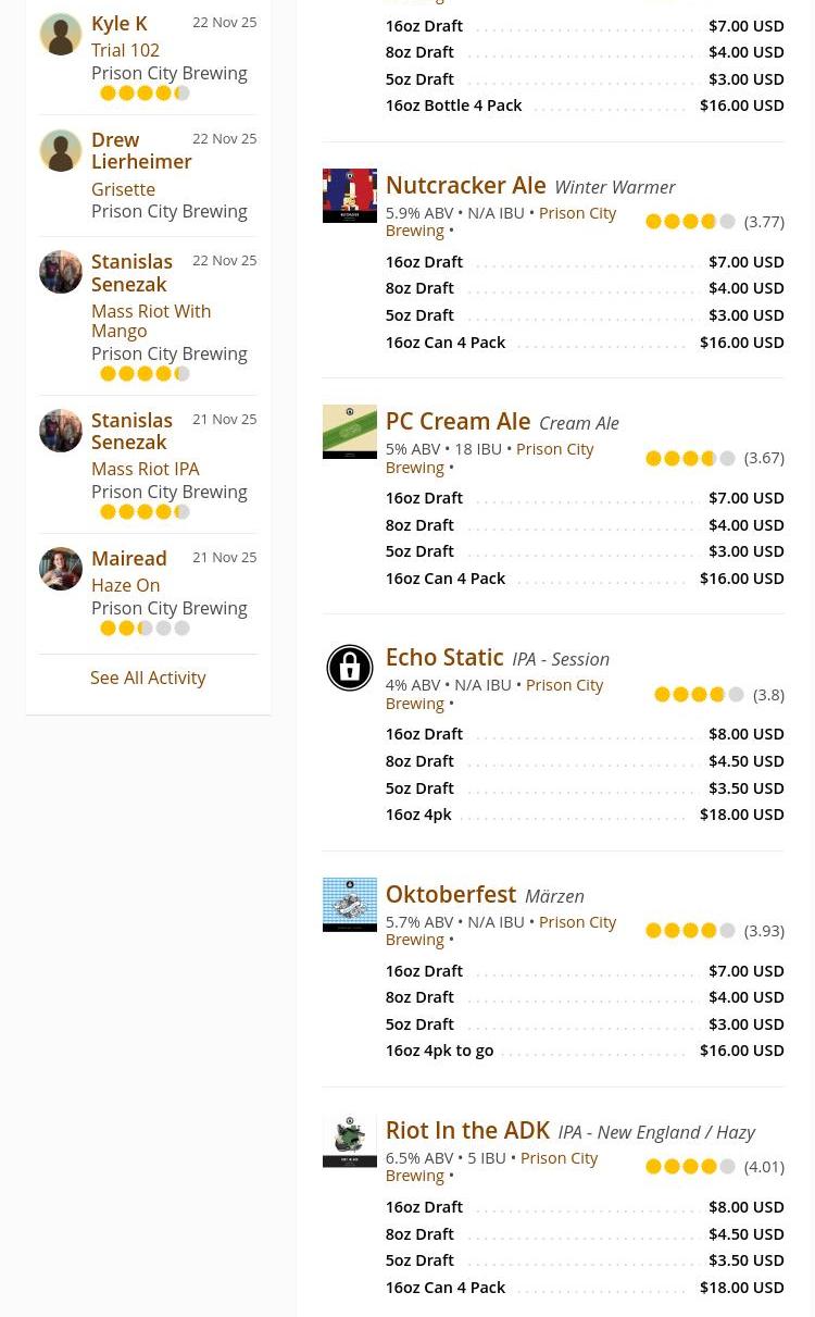 Lunkenheimer Craft Brewing Co. at Sodus Bay Bridge Menu