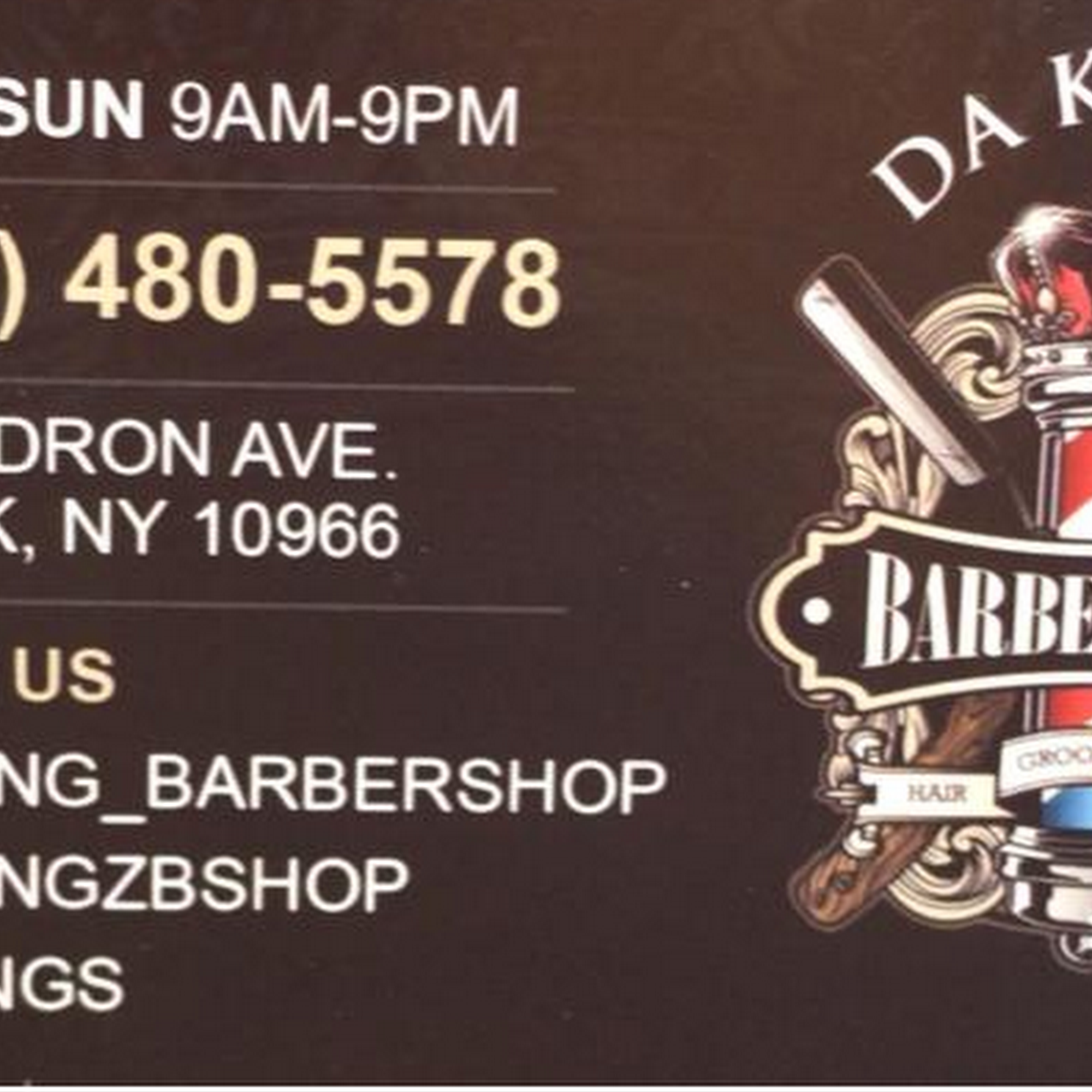 Da kingz barbershop 4 Waldron Ave, Nyack New York 10960