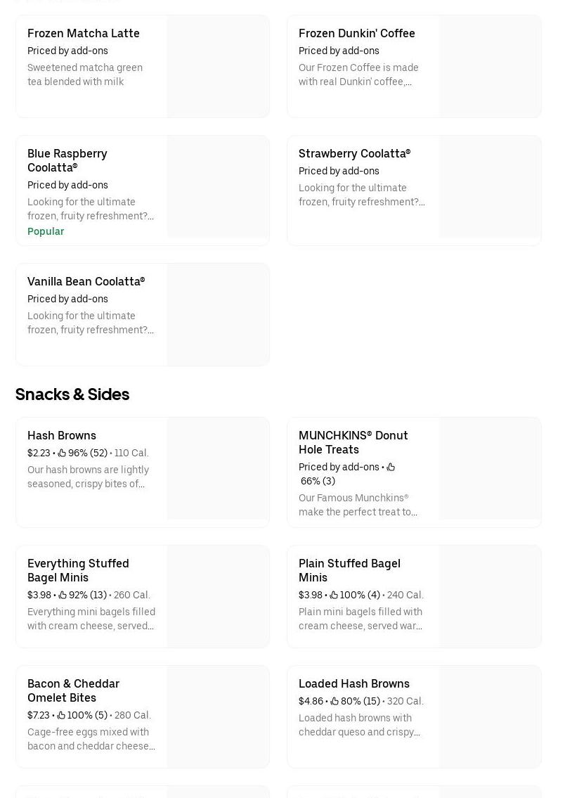 ATM Dunkin Donuts - 3151 Lawson Boulevard. Menu