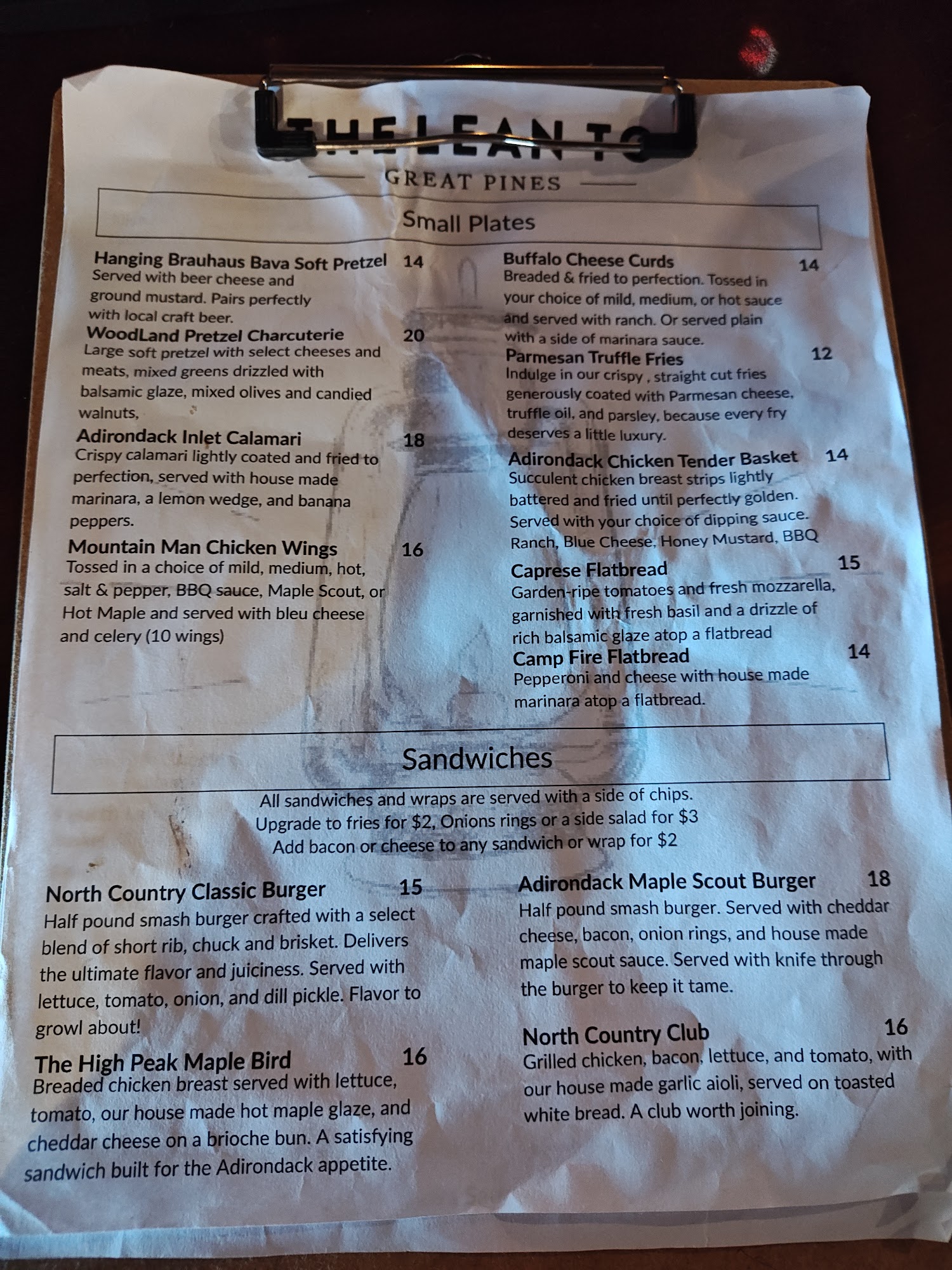 The Lean-to at Great Pines Old Forge