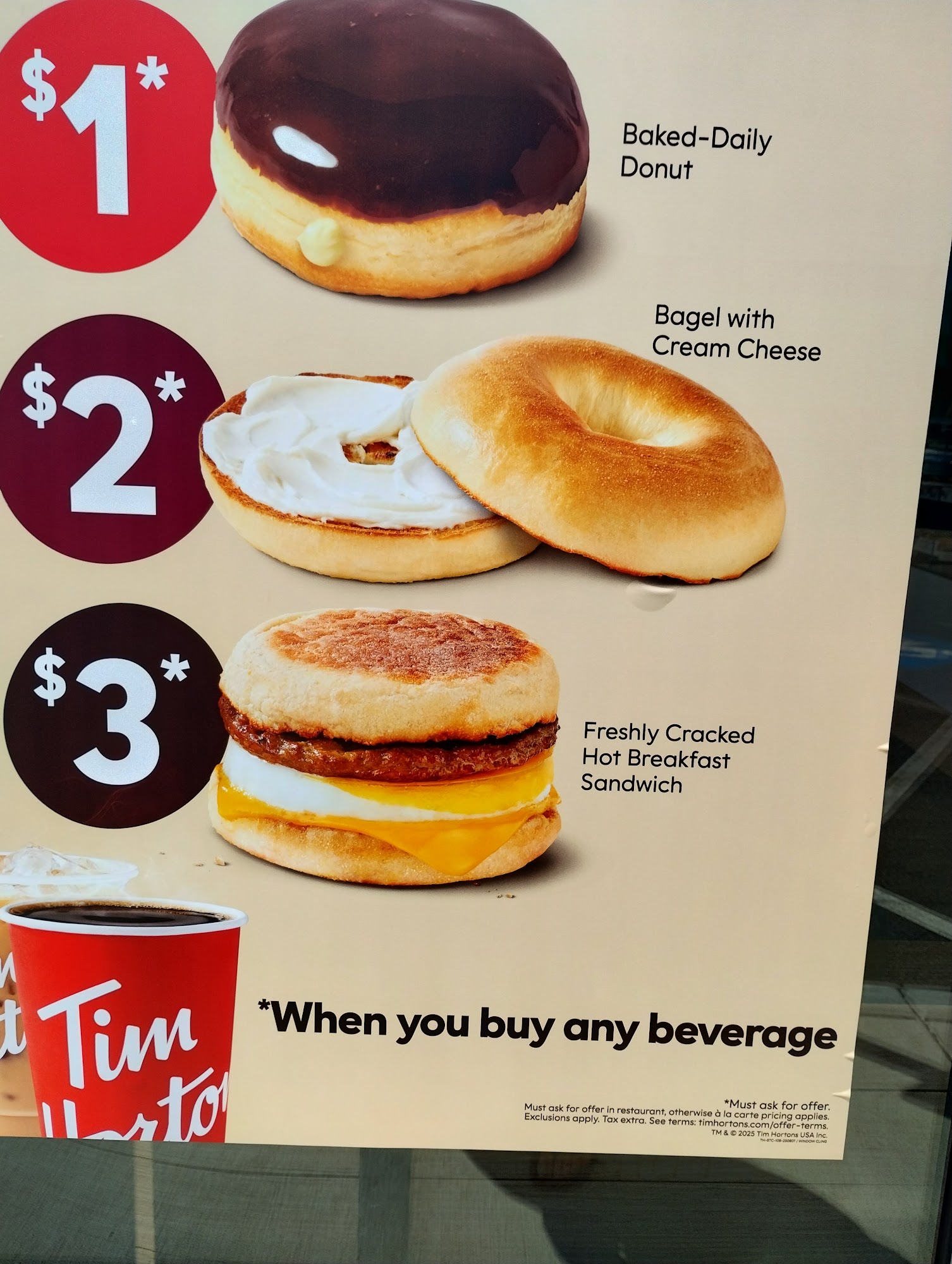 Tim Hortons Menu