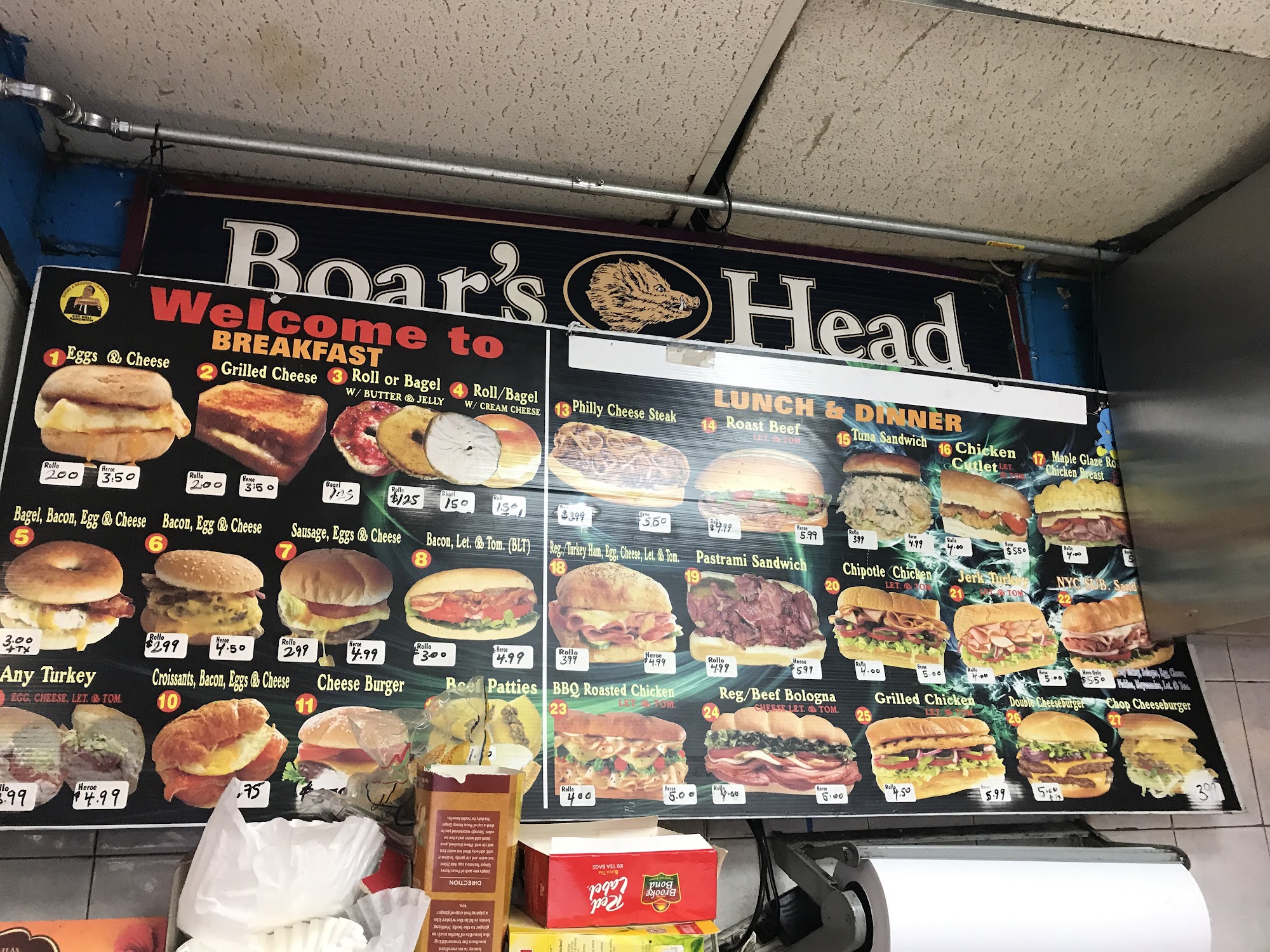 104 deli corp Menu