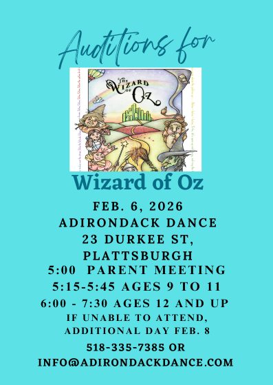 Adirondack Dance & Fitness Academy 23 Durkee St, Plattsburgh New York 12901