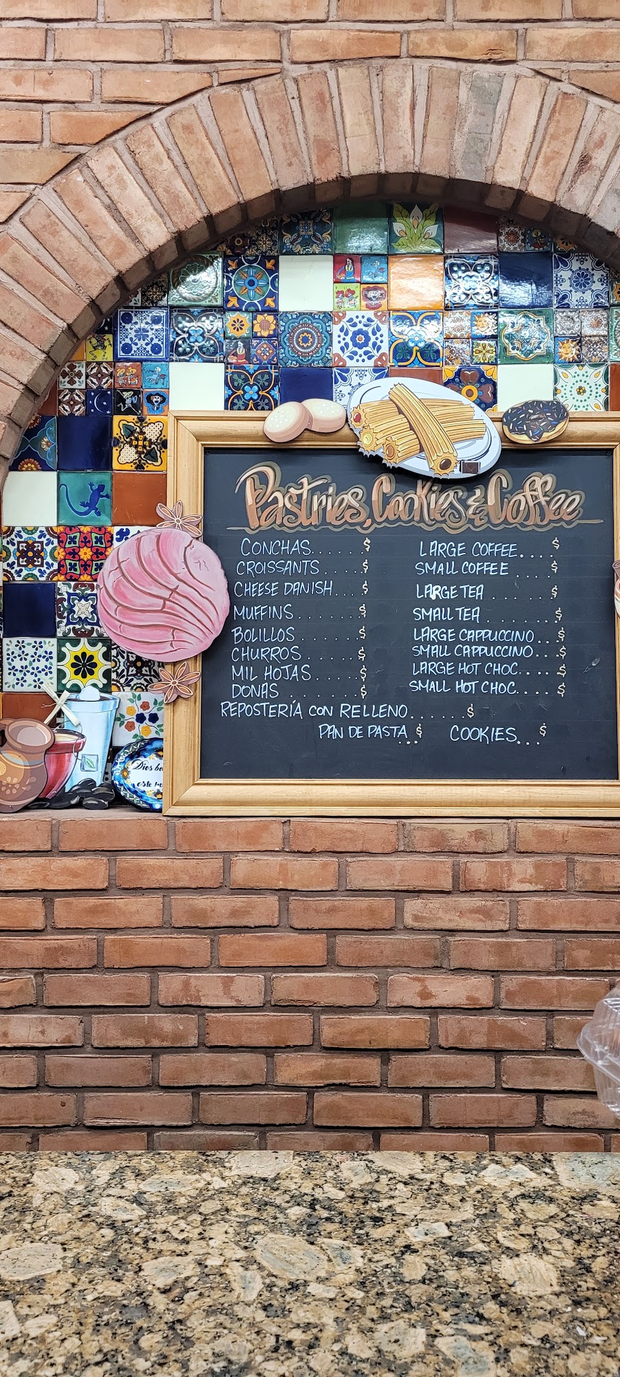 La Flor De Jalisco Bakery Menu