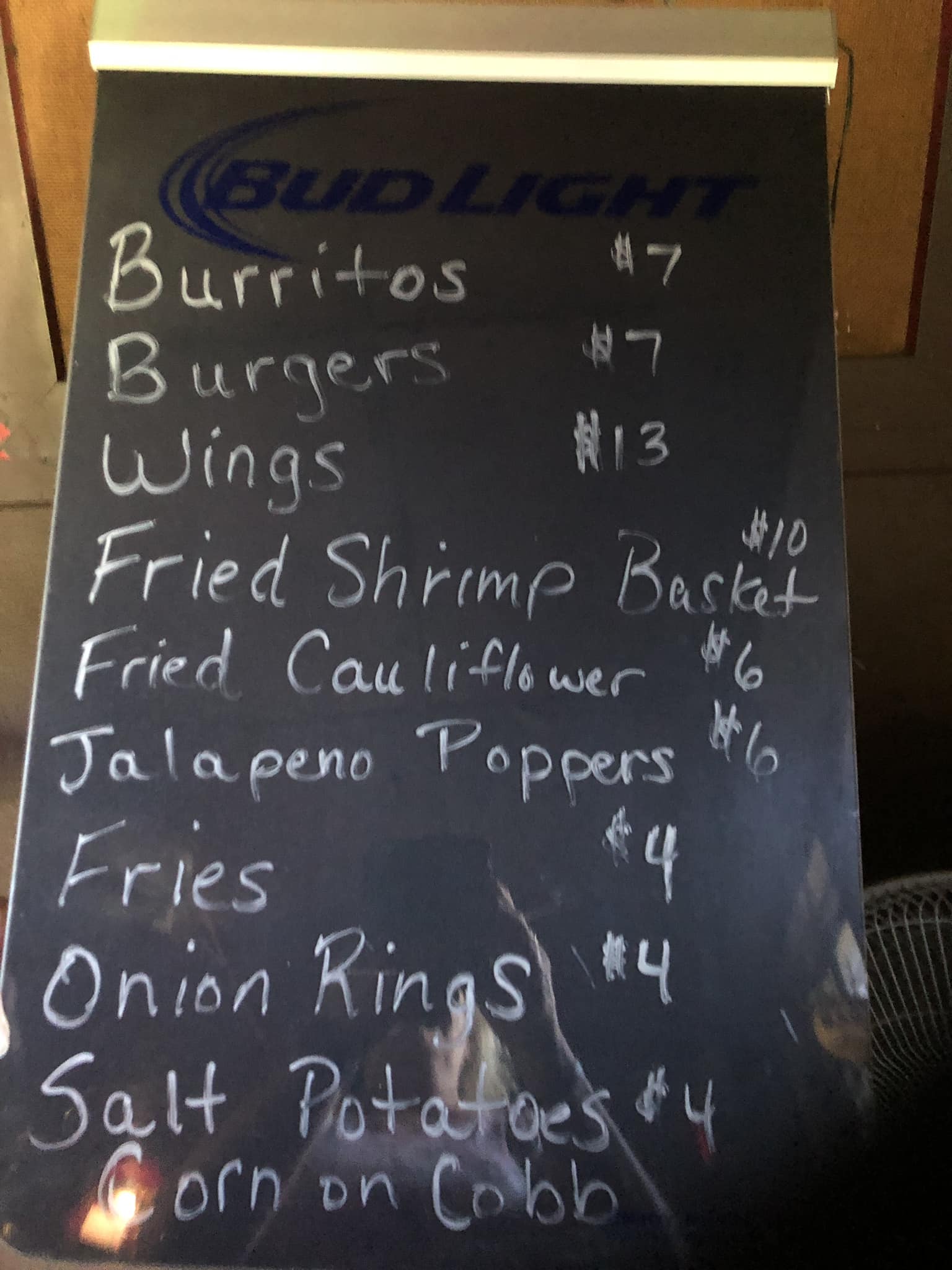 Central Hotel Menu