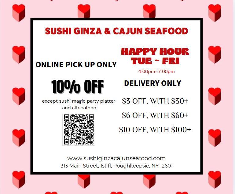 Ginza sushi & Cajun seafood Menu
