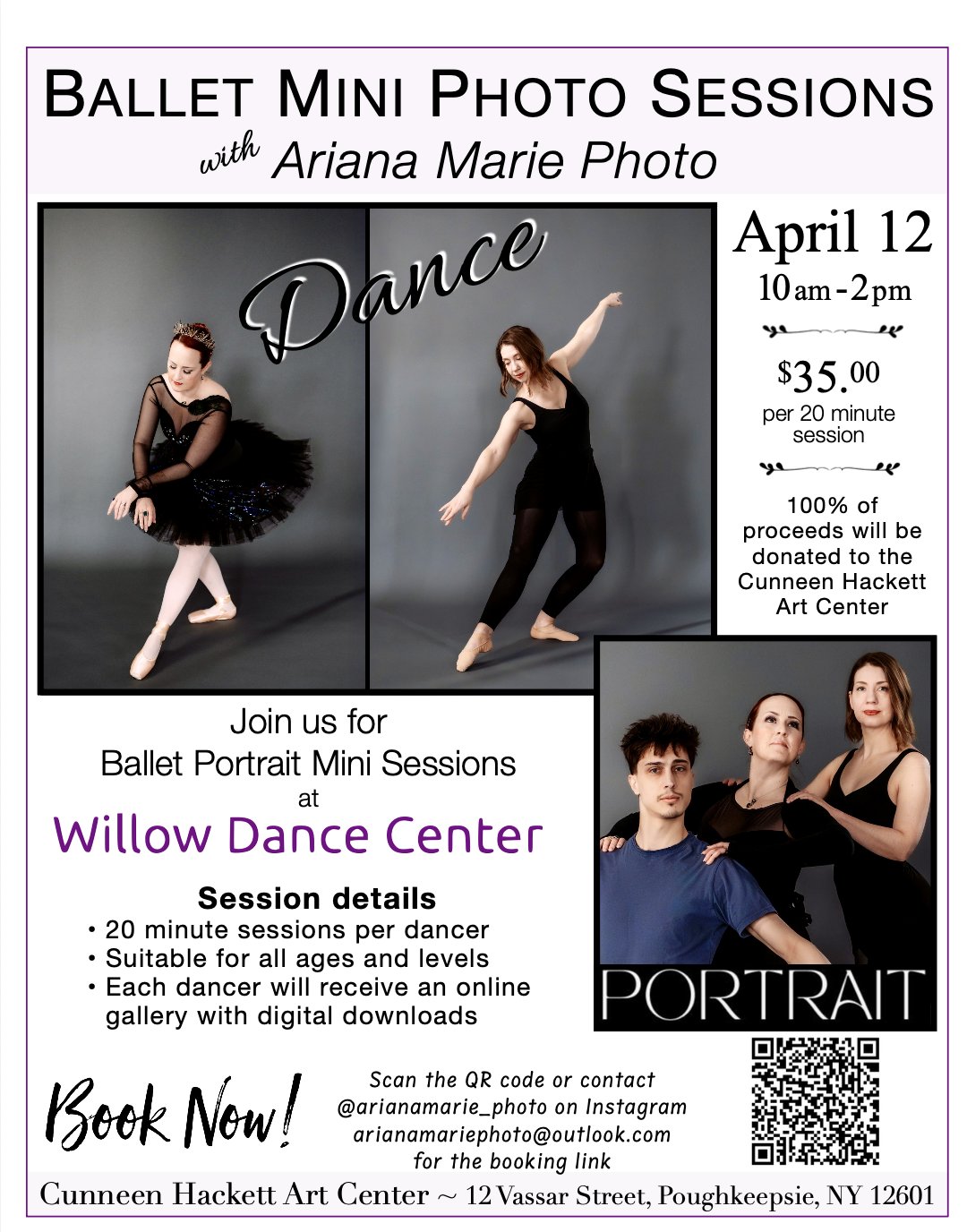 Willow Dance Center 12 Vassar St Third Floor, Poughkeepsie New York 12601