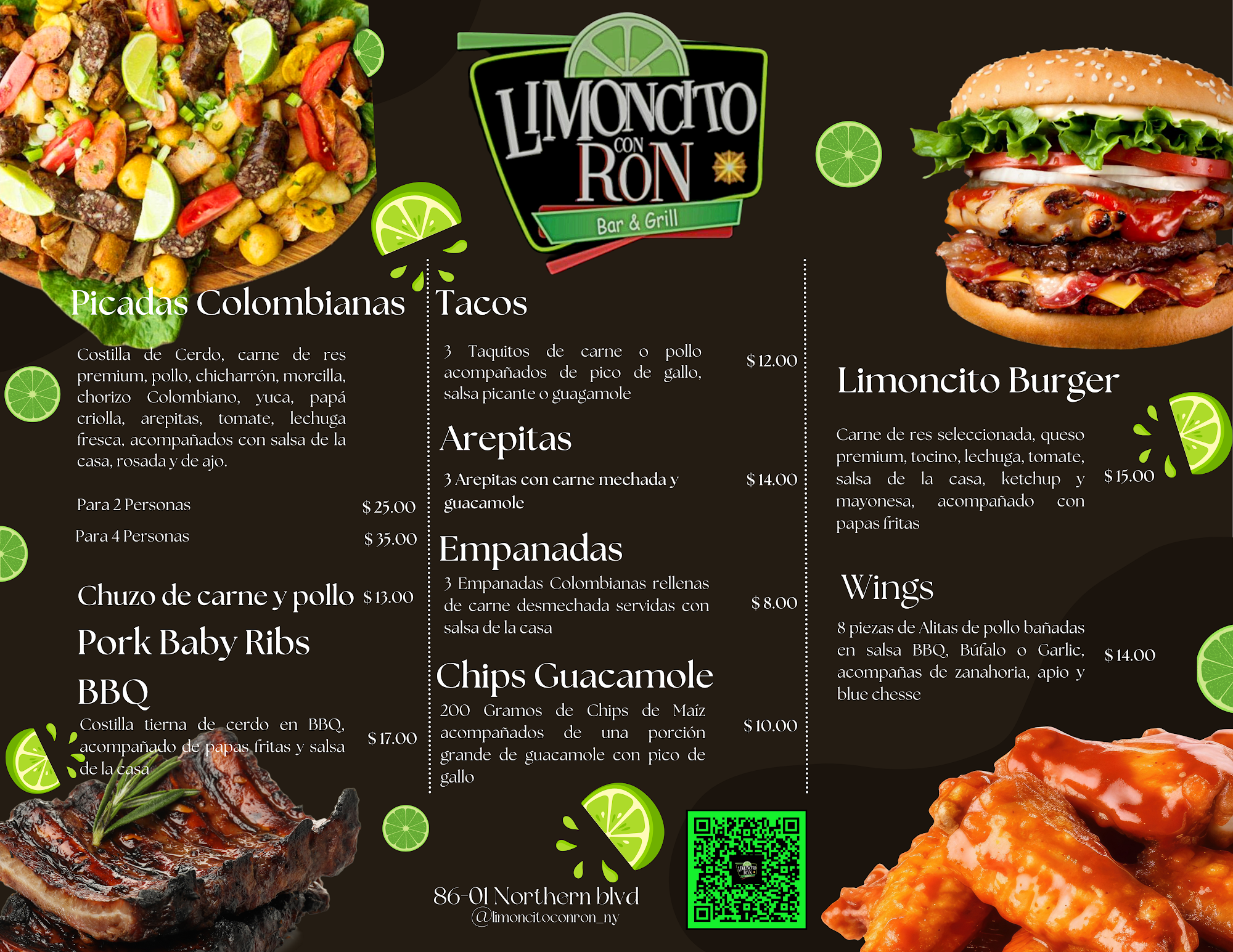 Limoncito con Ron Menu
