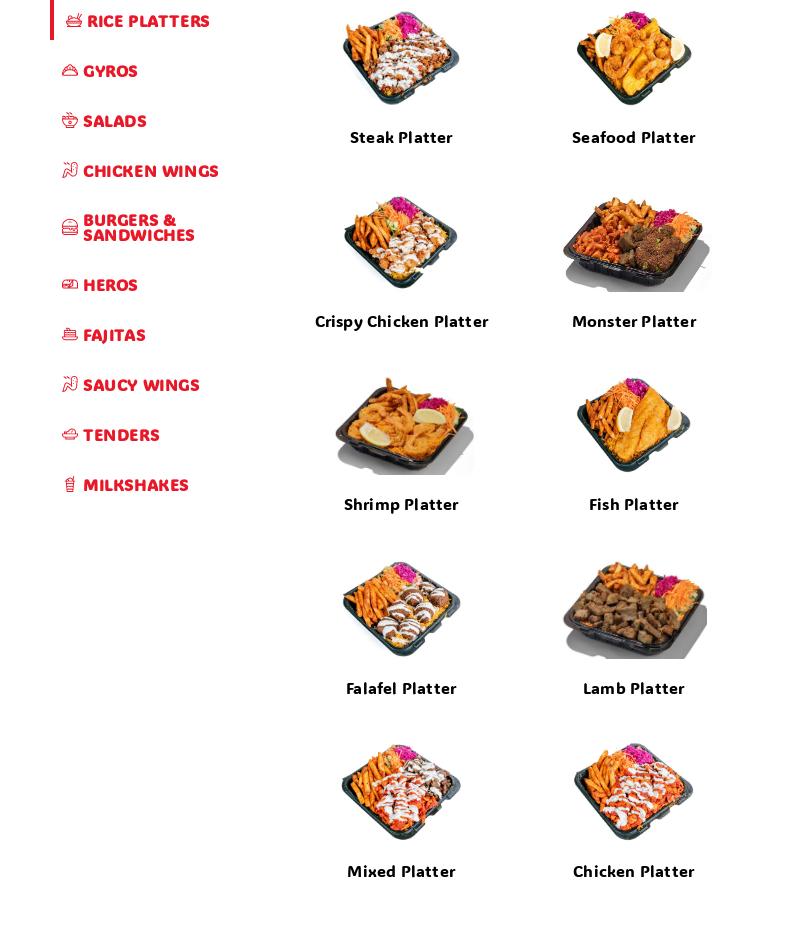 Blazin Chicken & Gyro Menu