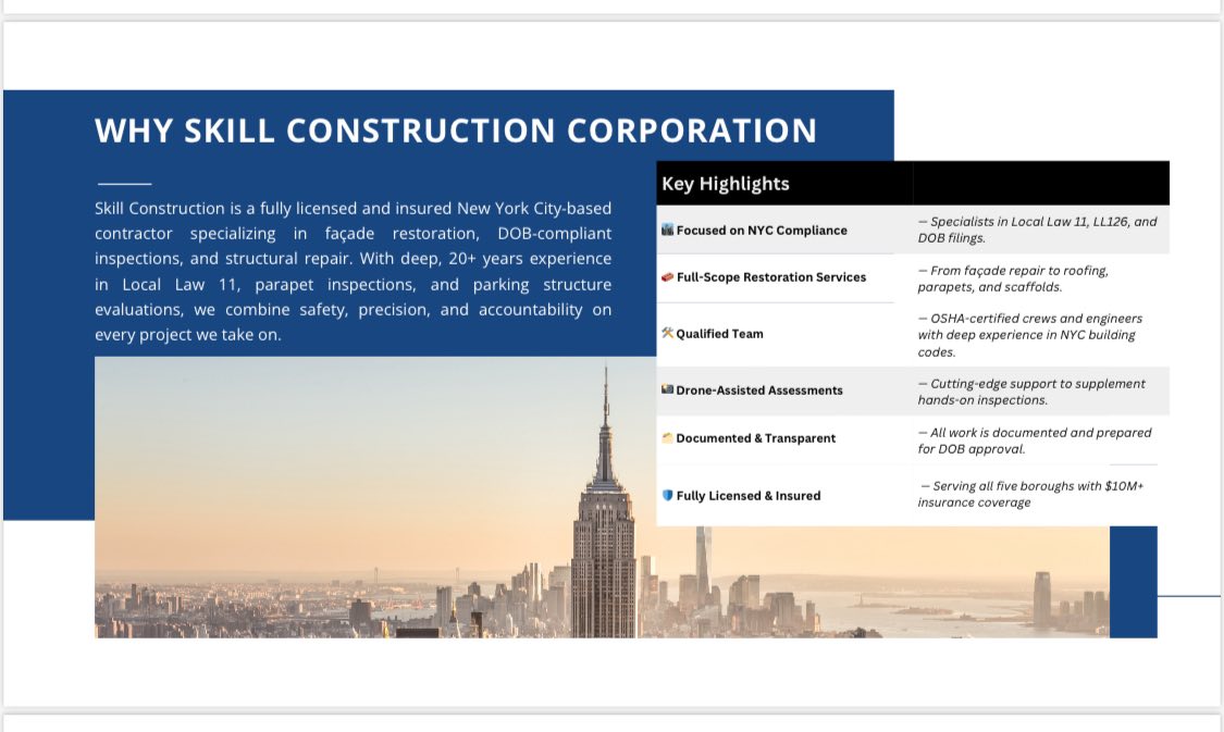 Skills Constructions Inc