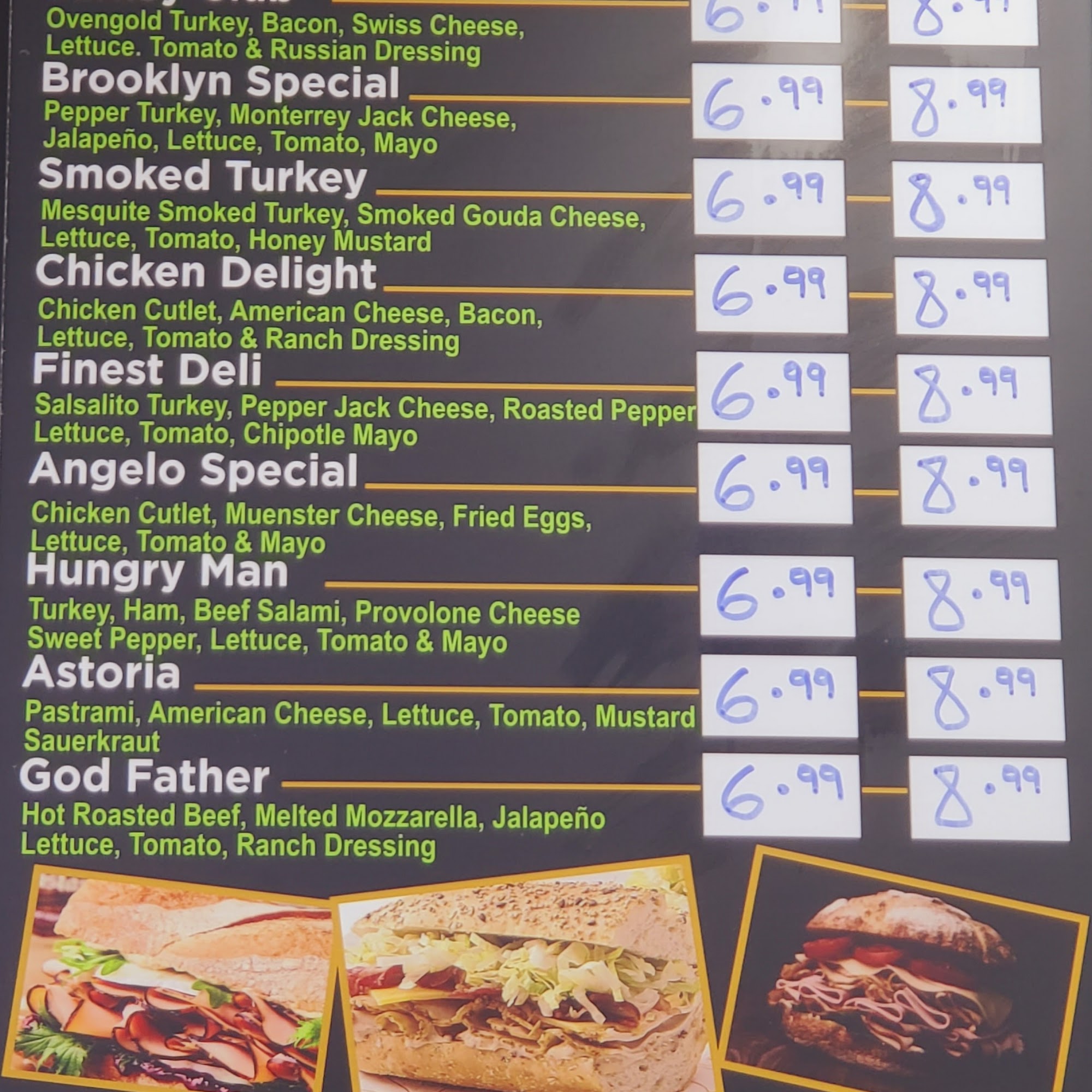 Ridgewood Finest Deli Menu
