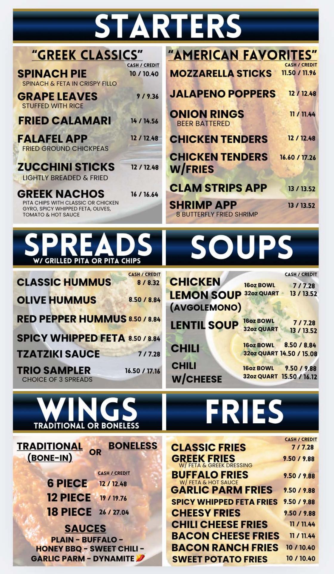 Hampton Gyro of Riverhead Menu