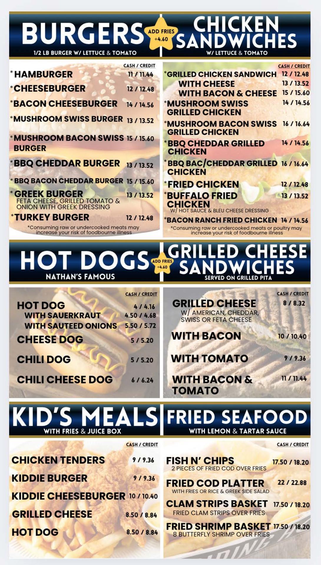Hampton Gyro of Riverhead Menu