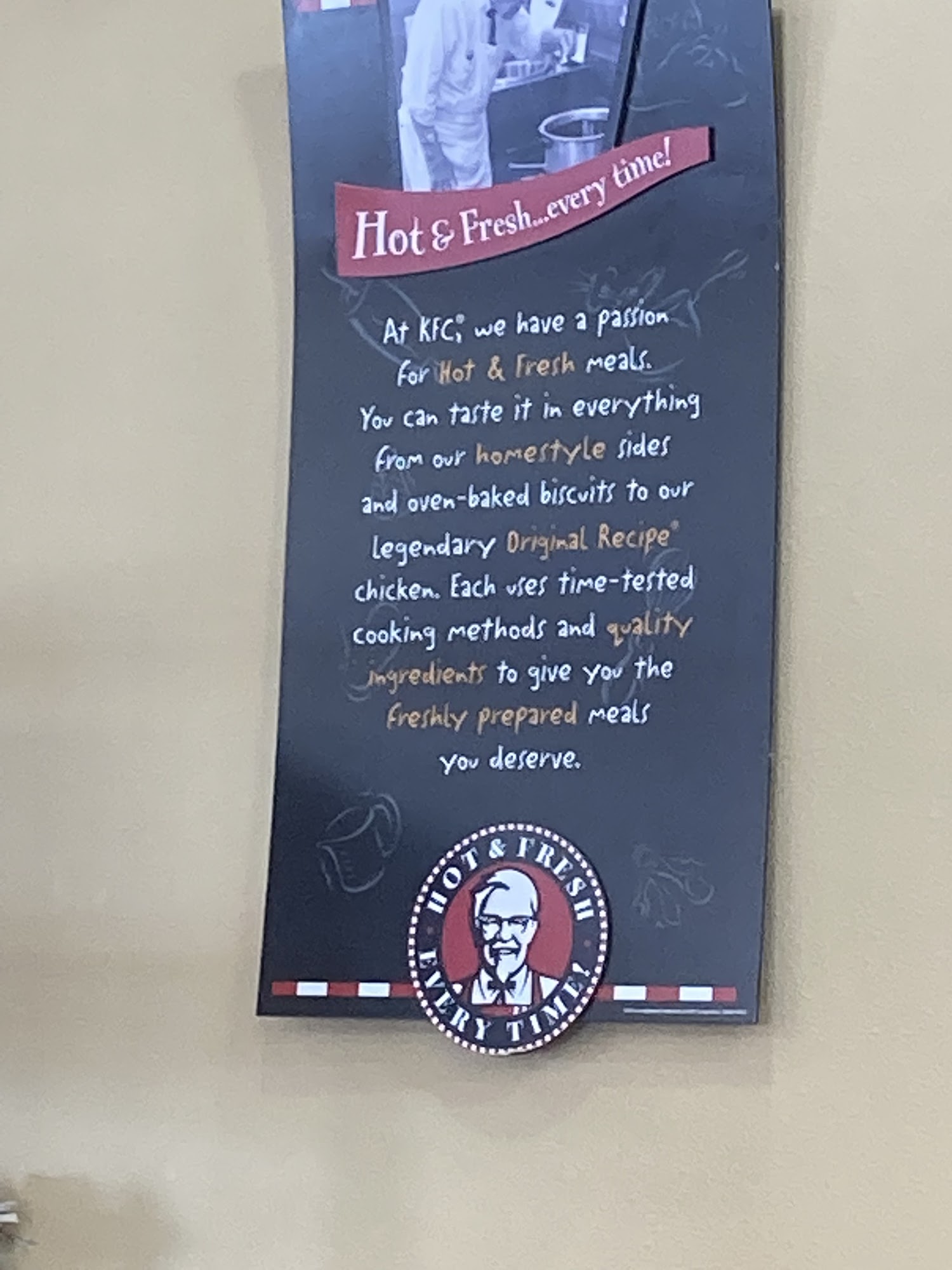 KFC Menu