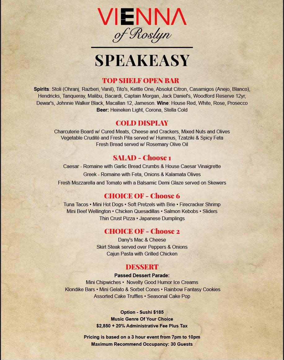 Uncle Steve's of Roslyn Menu