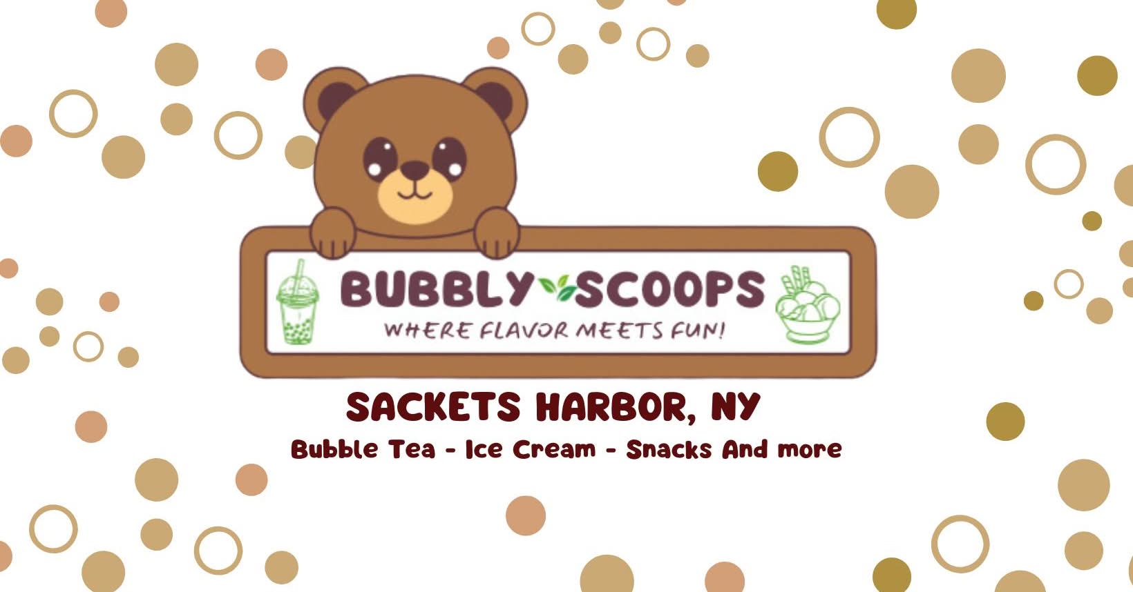 Bubbly Scoops Menu
