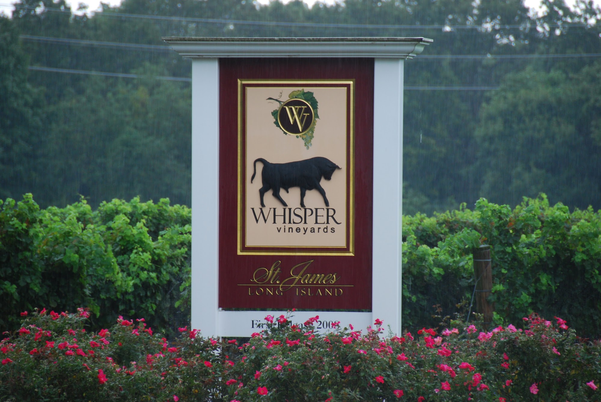 Whisper Vineyards Menu