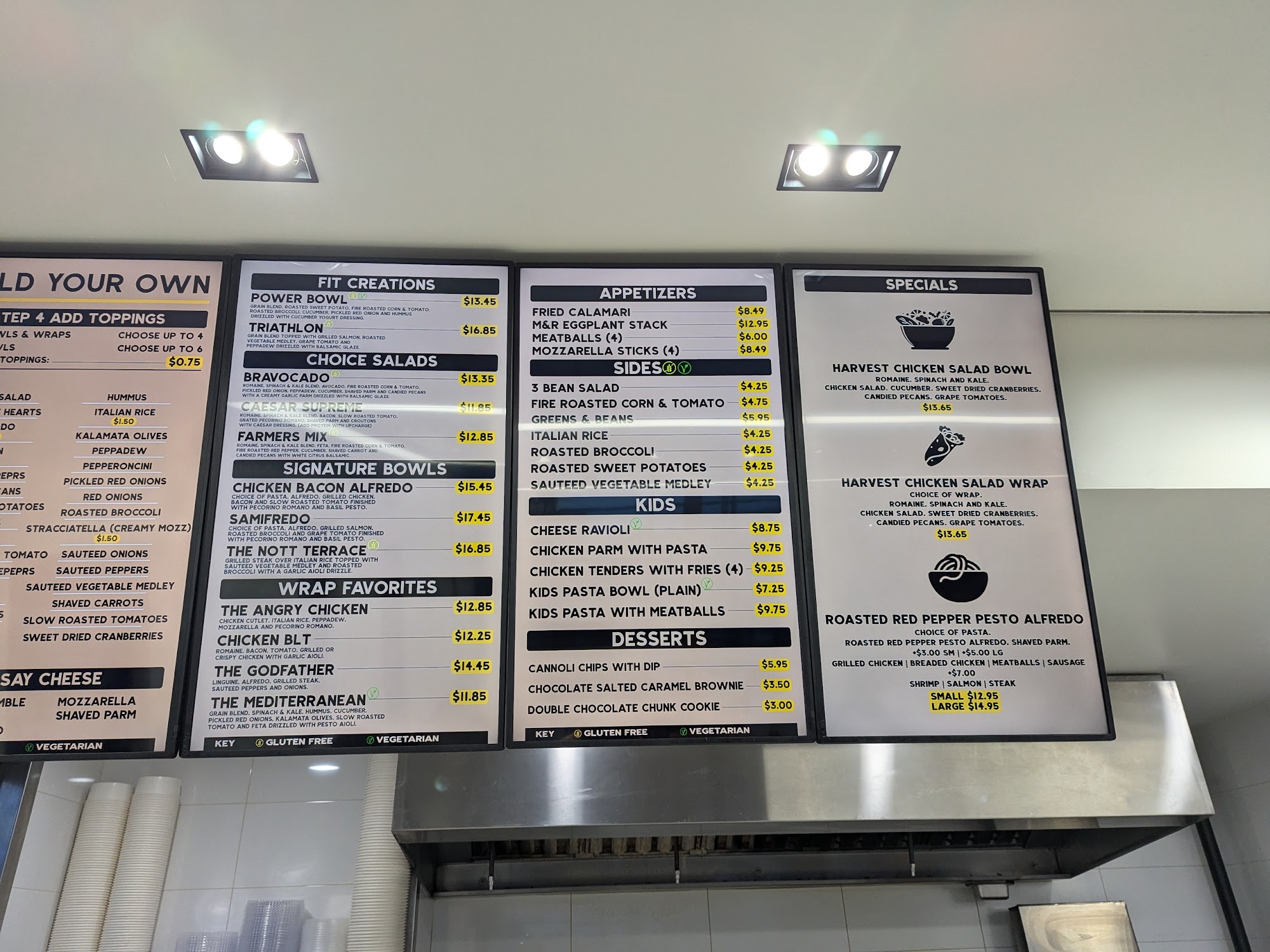 MAC & RONI Menu