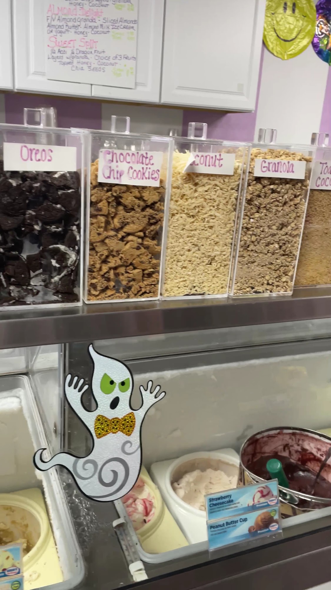 Sweets & Scoops Menu