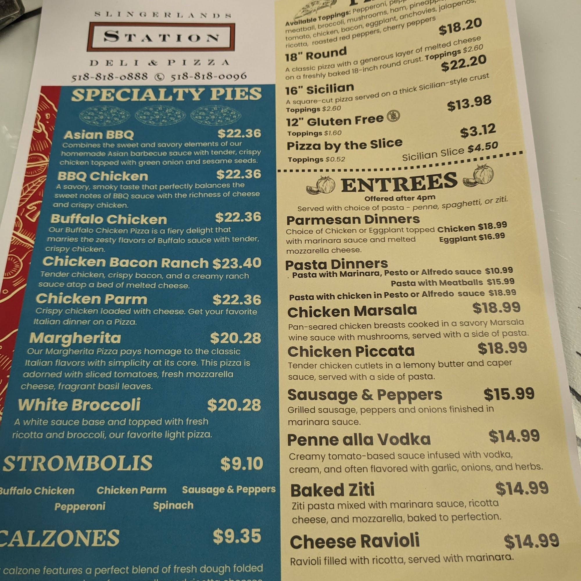 Slingerlands Station Pizzeria & Deli Slingerlands
