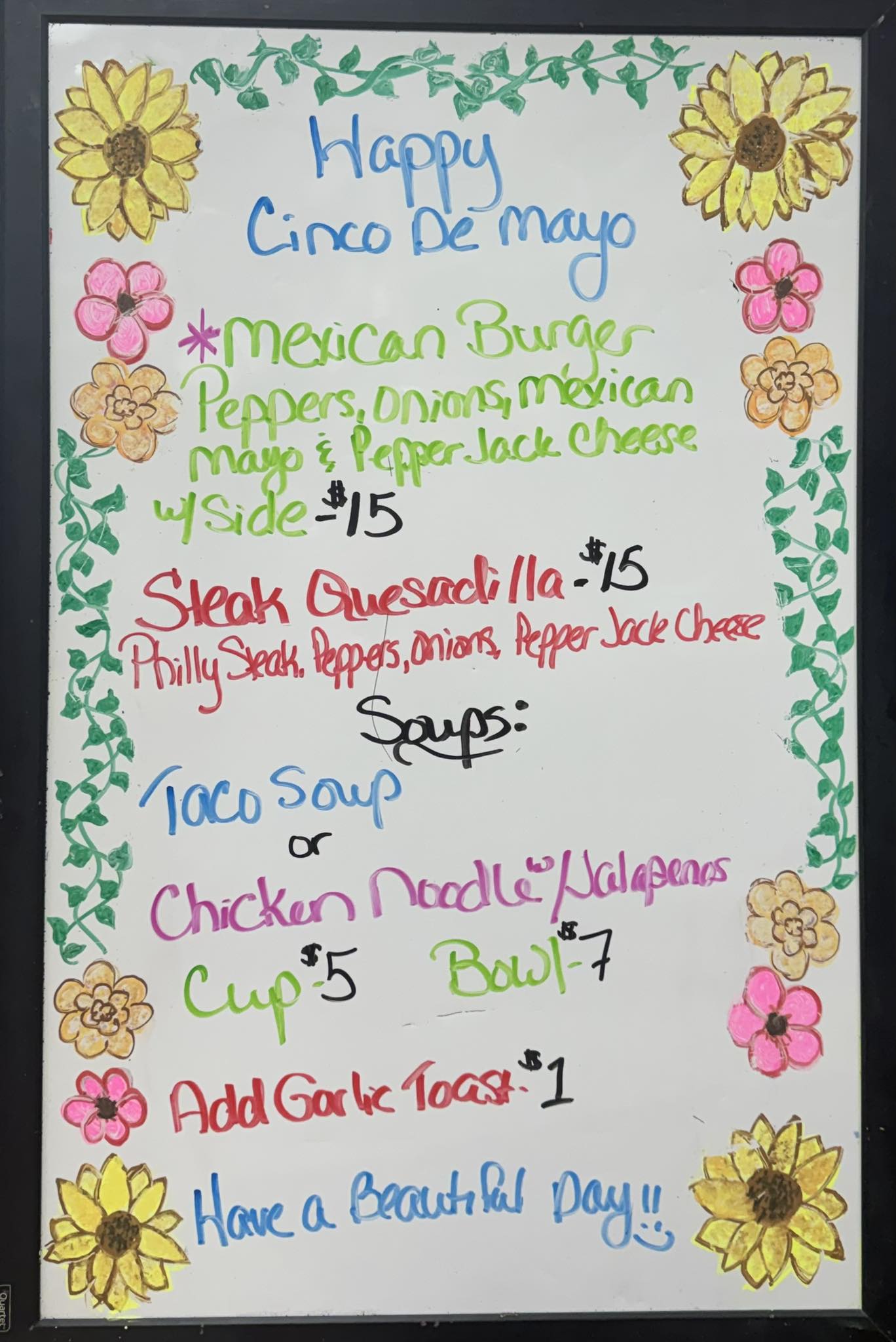 Trails End Deli Menu