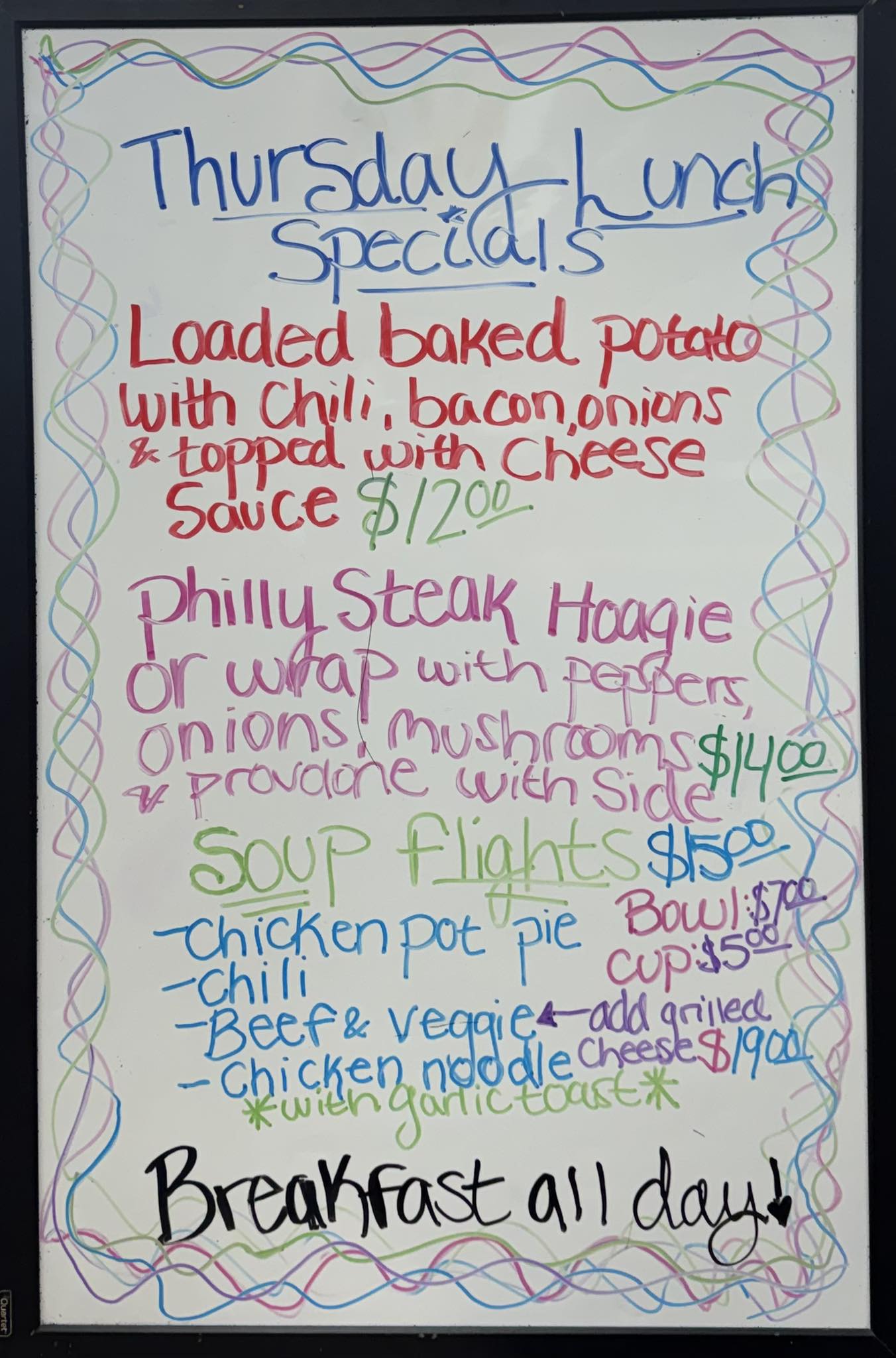 Trails End Deli Menu